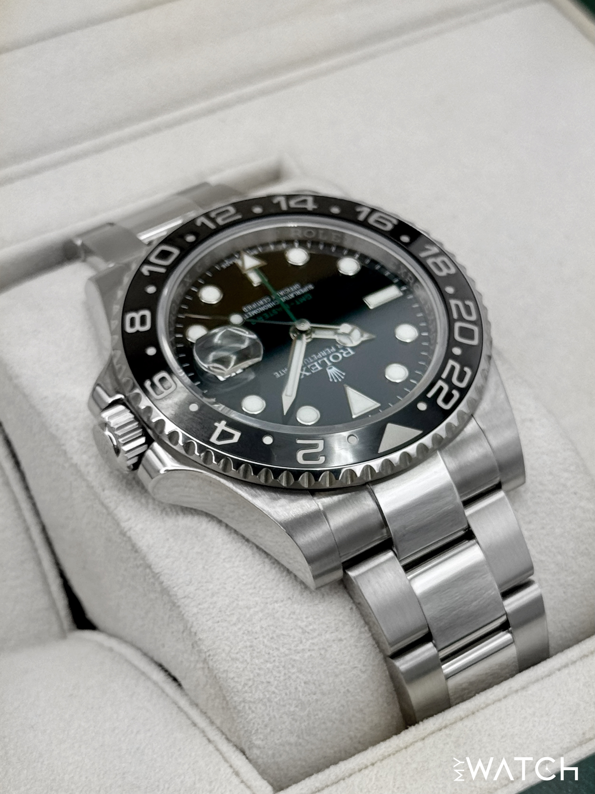 2018 Rolex GMT-Master II 40mm 116710LN Stainless Steel Black Dial - MyWatchLLC