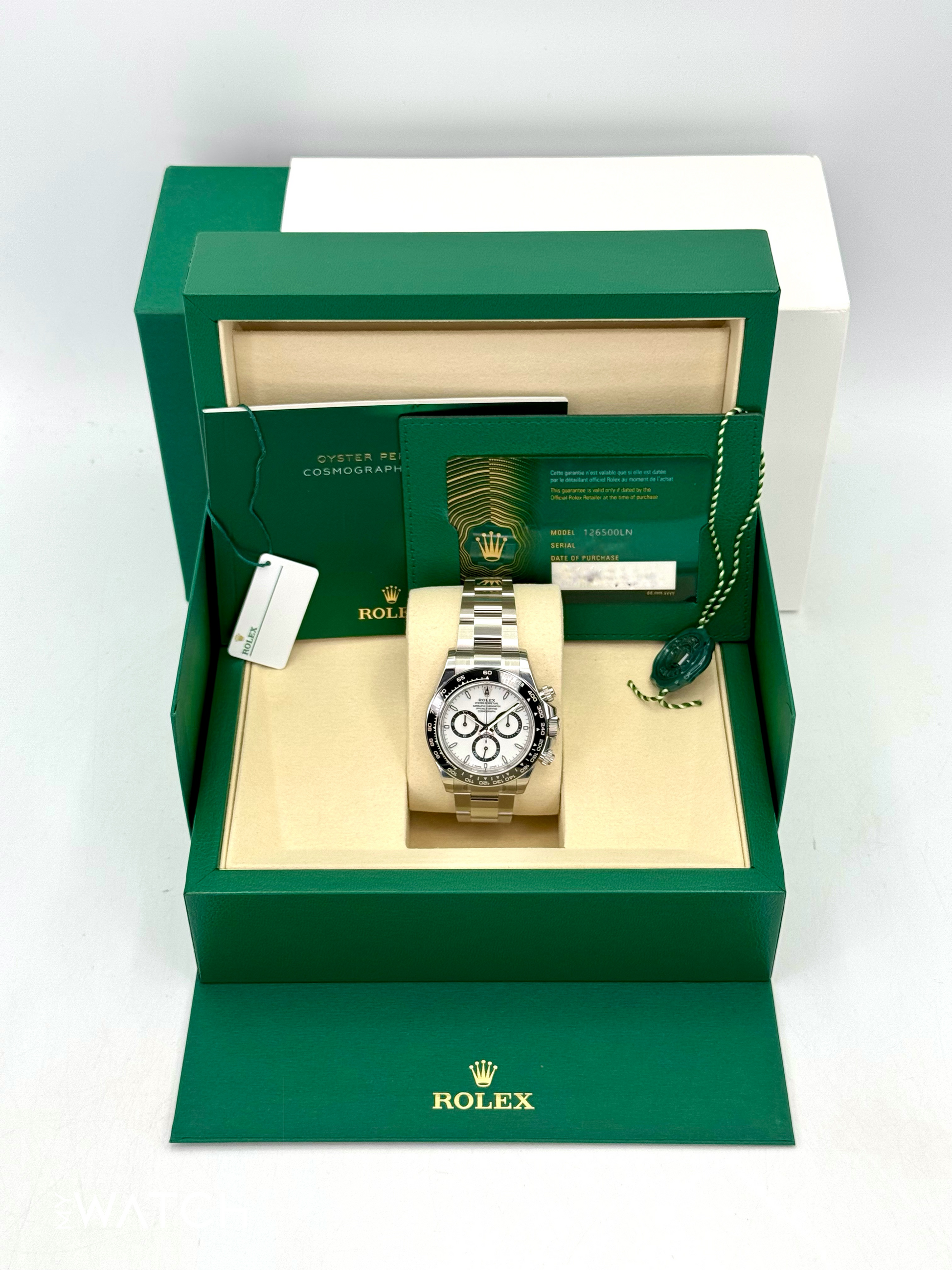 NEW 2025 Rolex Daytona 40mm 126500LN Stainless Steel Panda Dial - MyWatchLLC