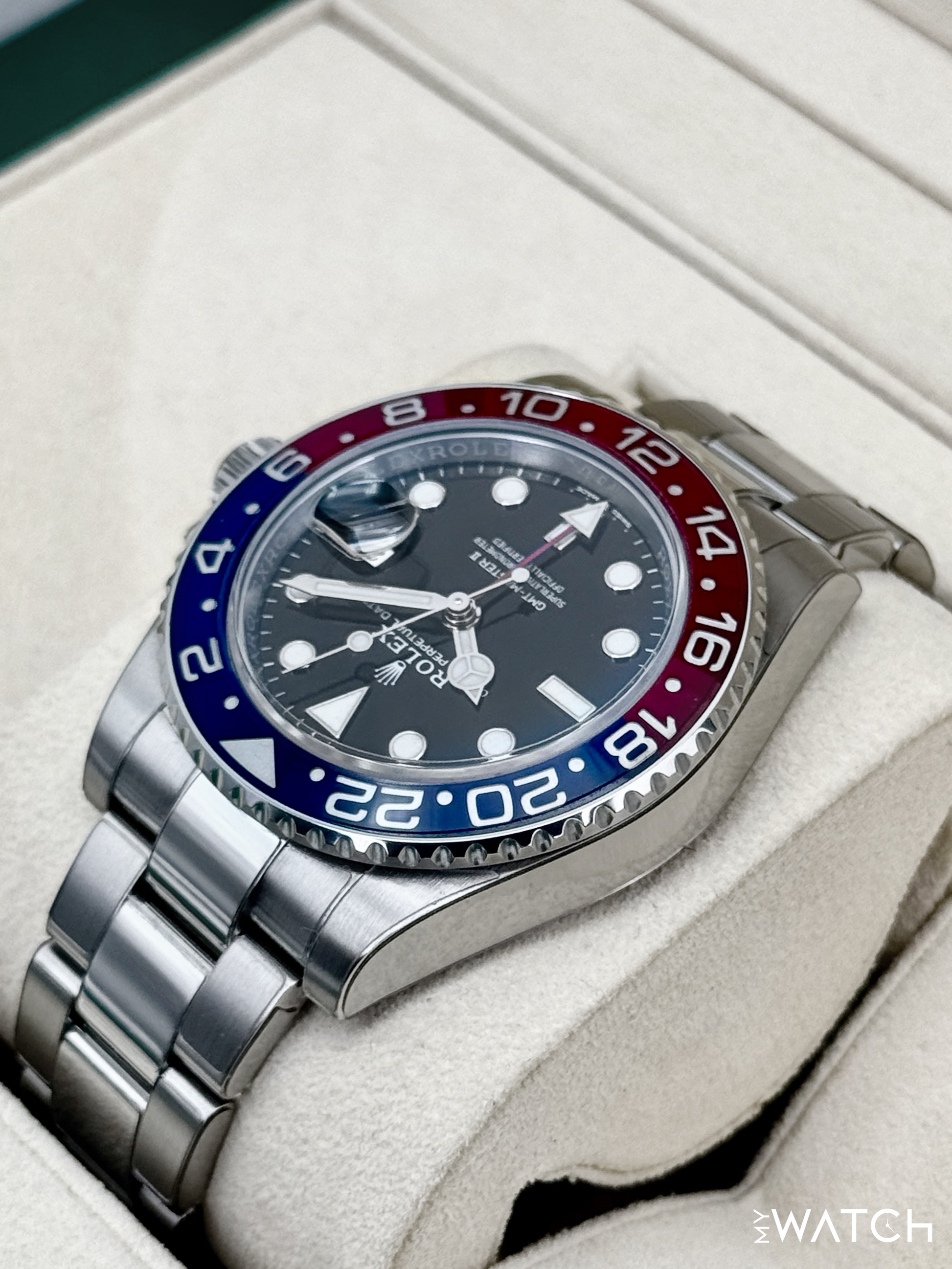 2022 Rolex GMT-Master II "Pepsi" 40mm 126710BLRO Oyster - MyWatchLLC