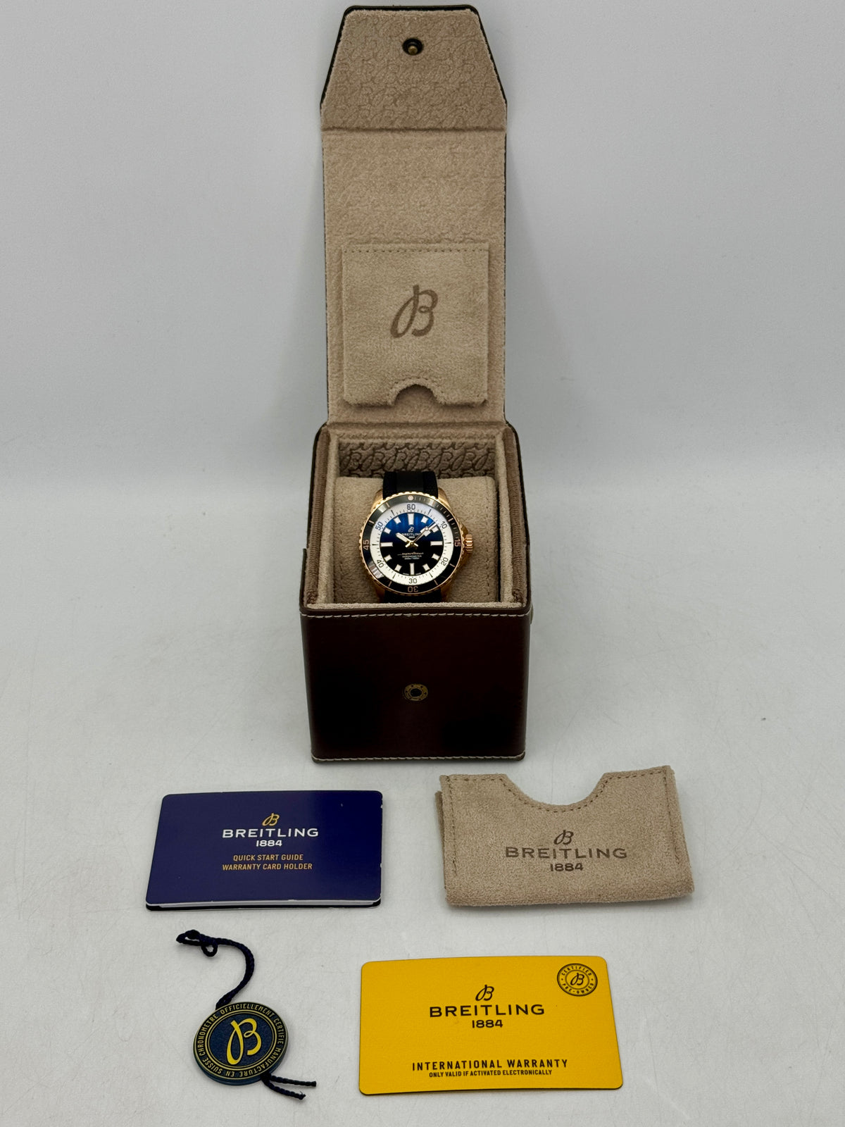 NEW 2026 Breitling Superocean Automatic 42mm R17375 Red Gold Black Dial (STICKERED)