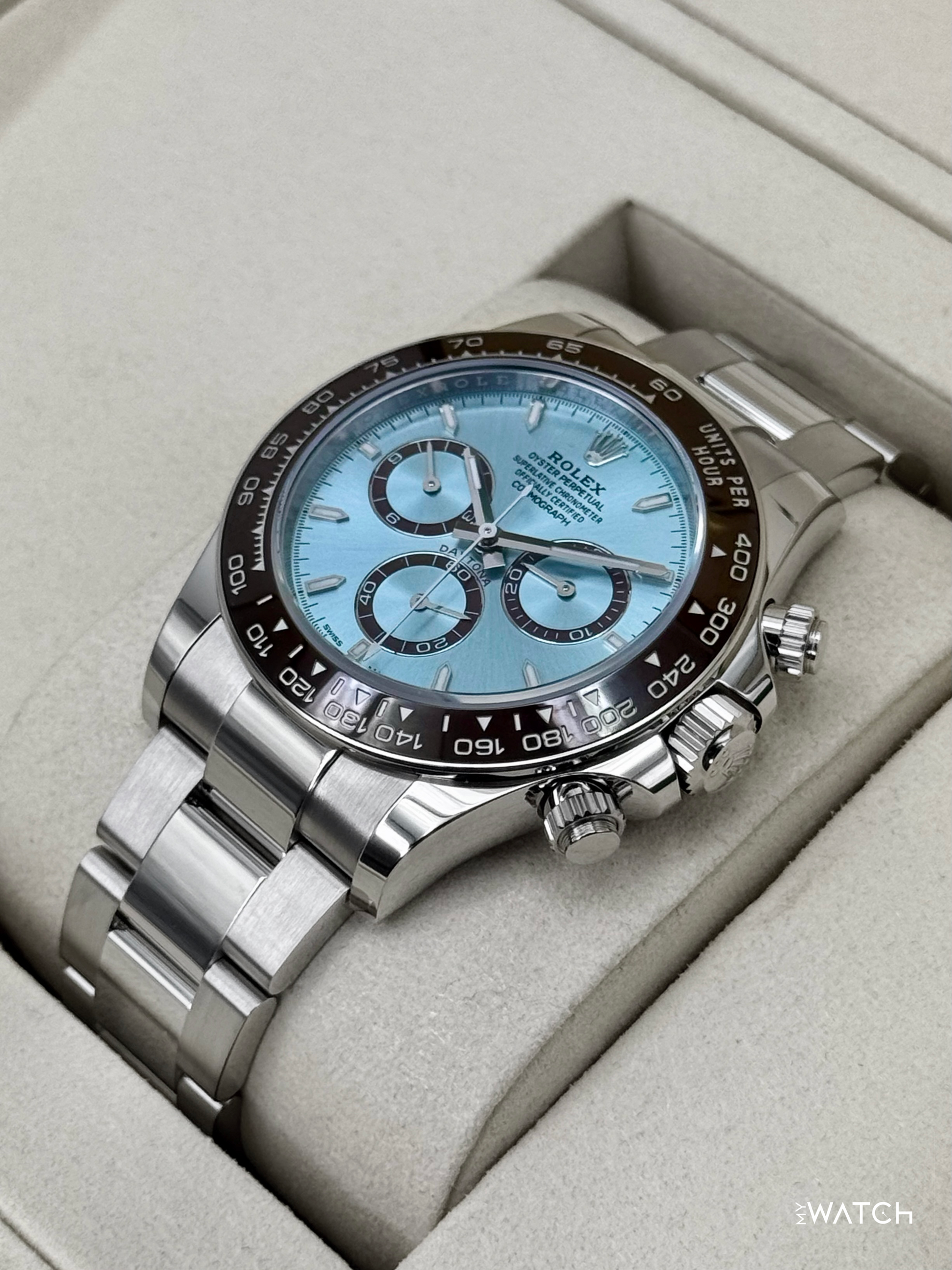 NEW 2026 Rolex Daytona 40mm 126506 Platinum Ice Blue Dial - MyWatchLLC