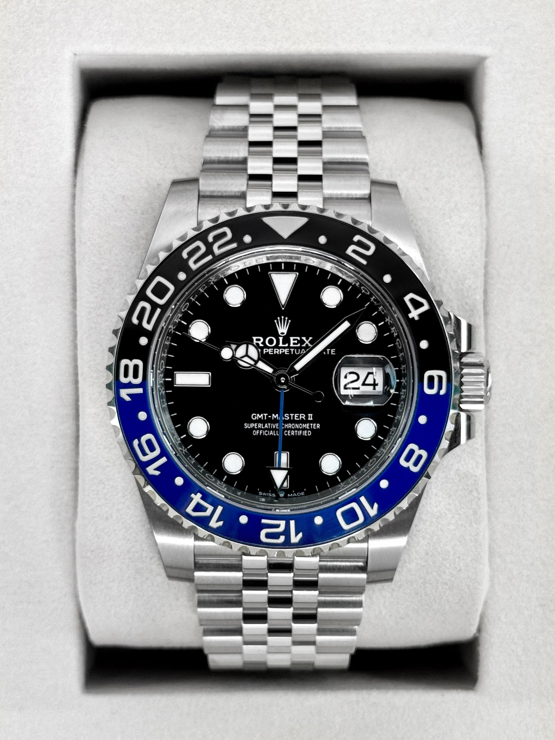 2025 Rolex GMT-Master II "Batgirl" 40mm 126710BLNR Jubilee - MyWatchLLC