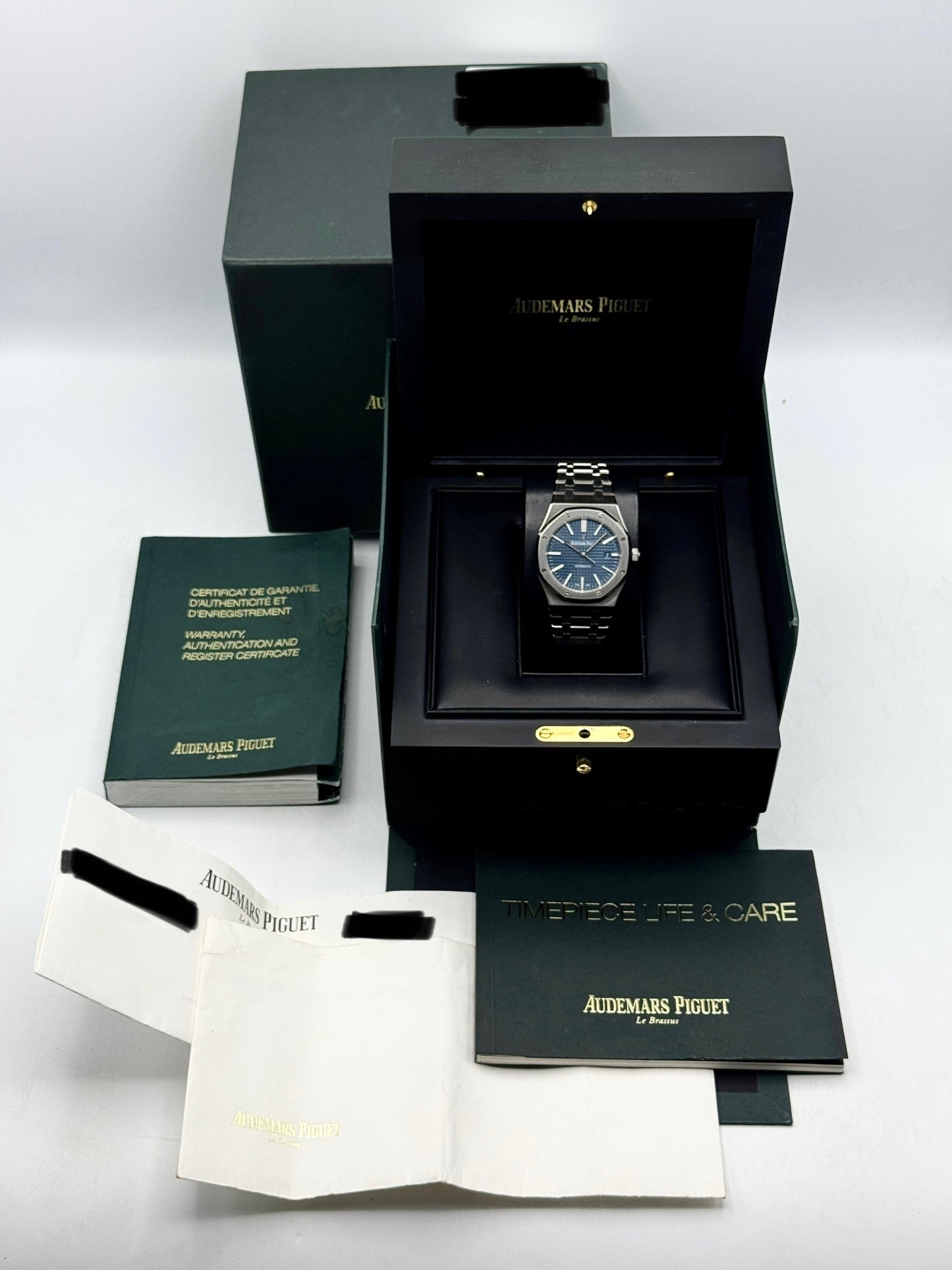 2017 Audemars Piguet Royal Oak 41mm 15400ST Blue Dial