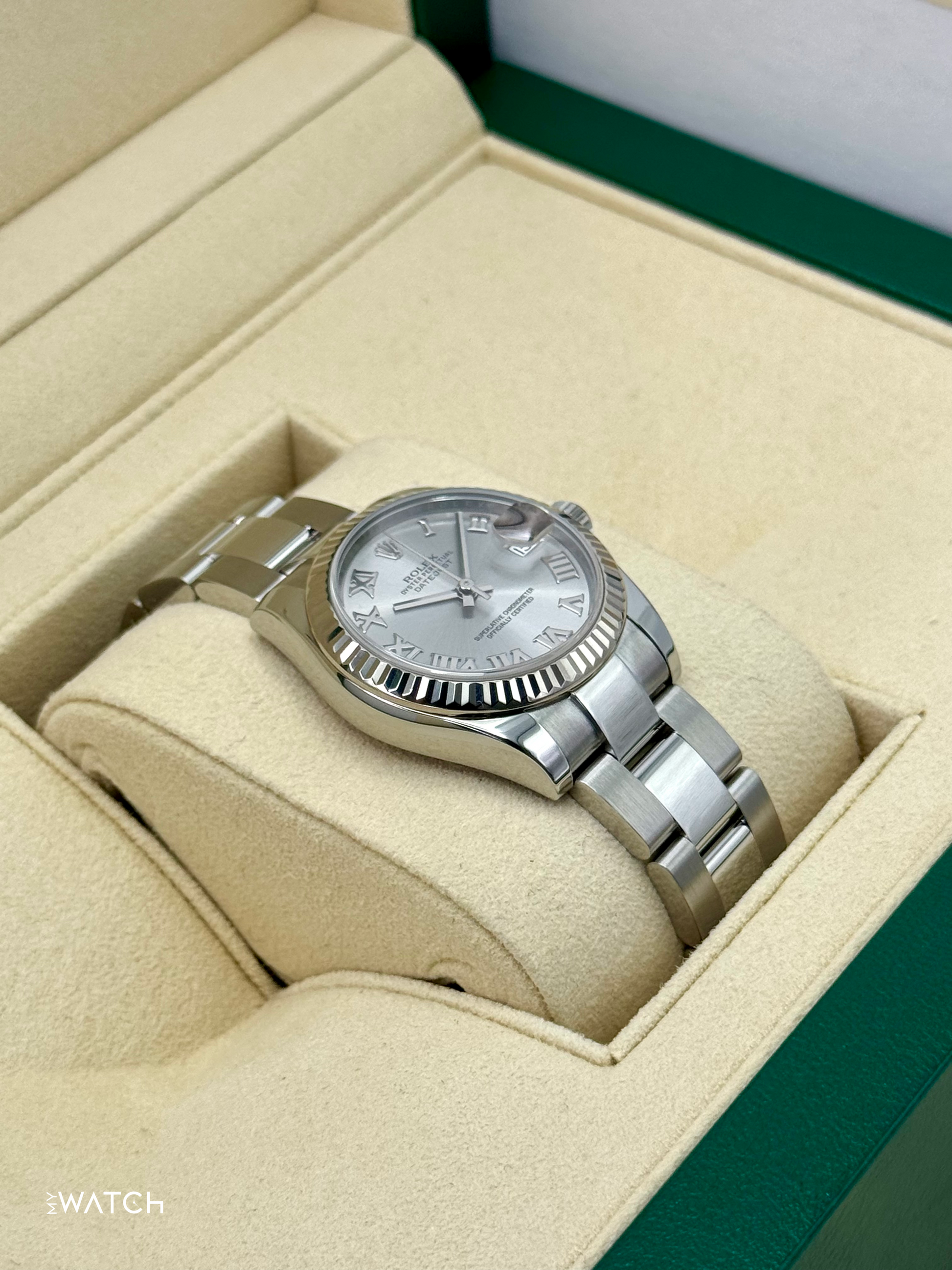 2015 Rolex Datejust 31mm 178274 Stainless Steel Oyster Silver Dial - MyWatchLLC