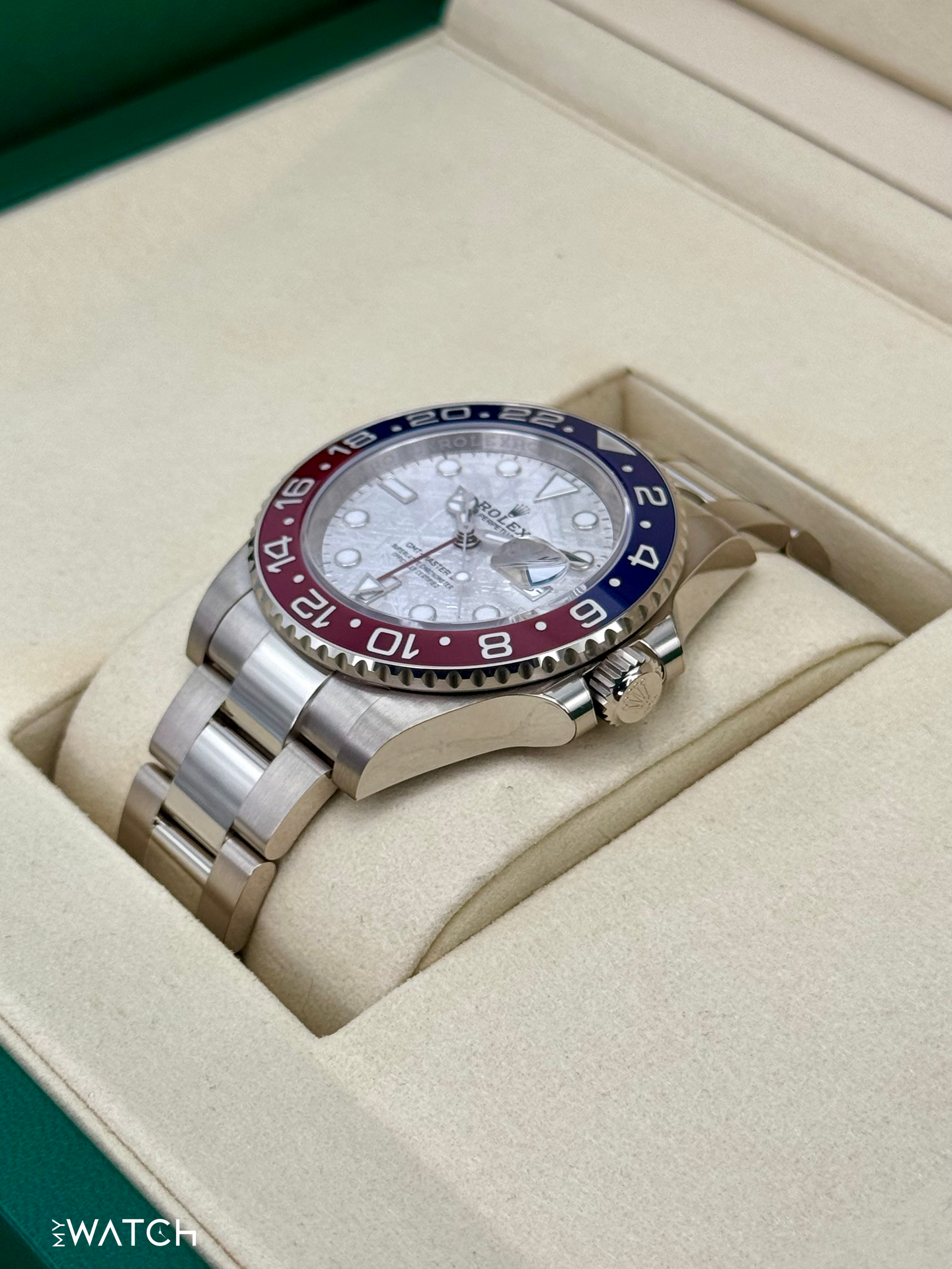 NEW 2025 Rolex GMT-Master II "Pepsi" 40mm 126719BLRO Meteorite Dial - MyWatchLLC