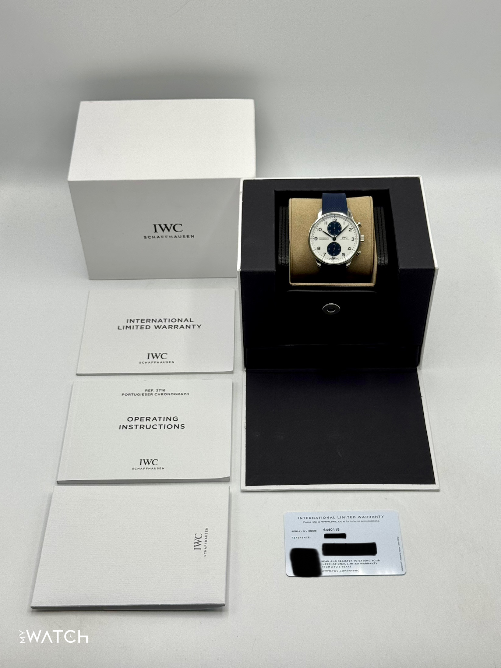 2023 IWC Portuguese Chronograph 41mm IW371620 Stainless Steel White Dial - MyWatchLLC