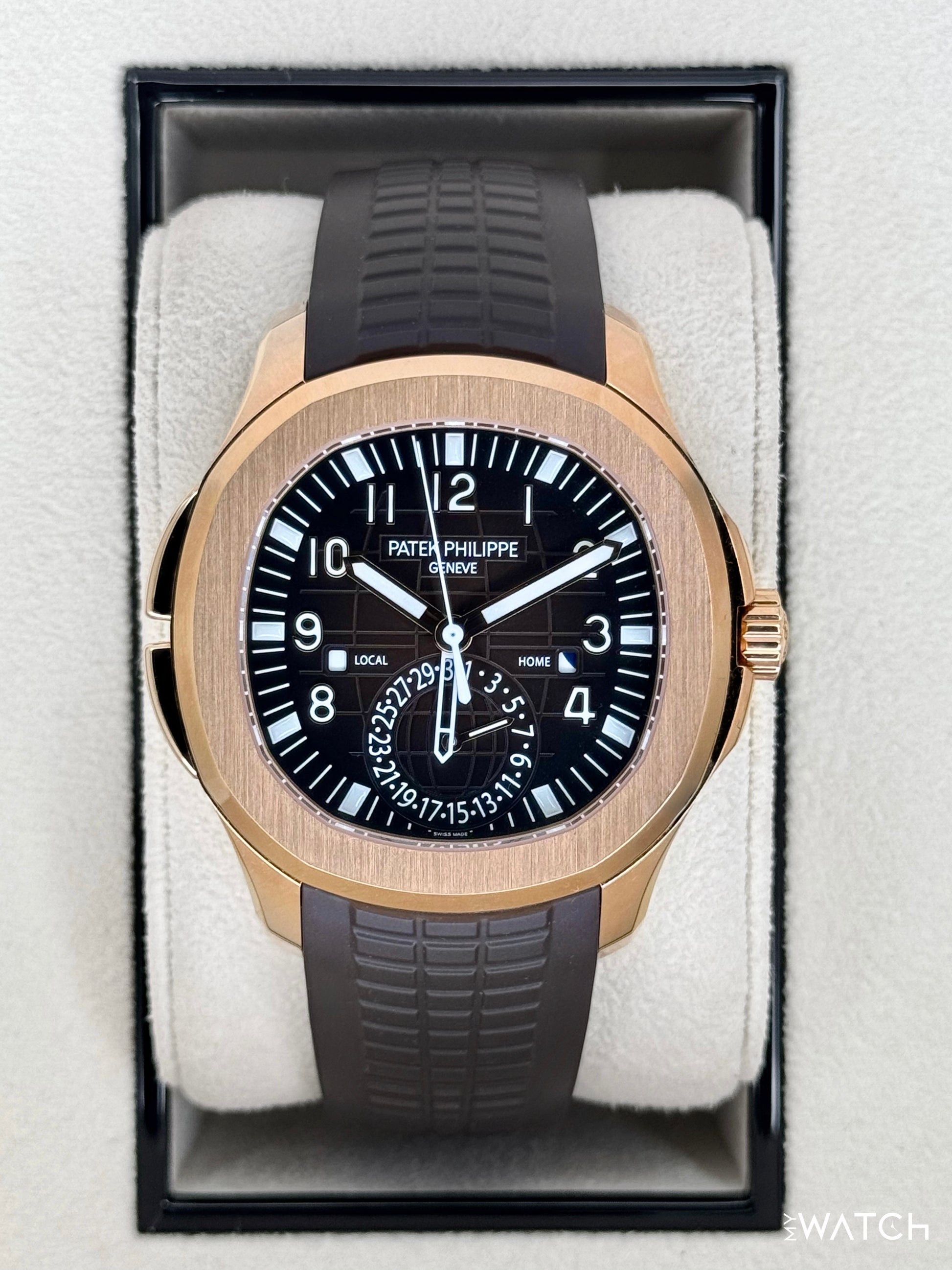 2024 Patek Philippe Aquanaut 40.8mm 5164R-001 Rose Gold Brown Dial - MyWatchLLC