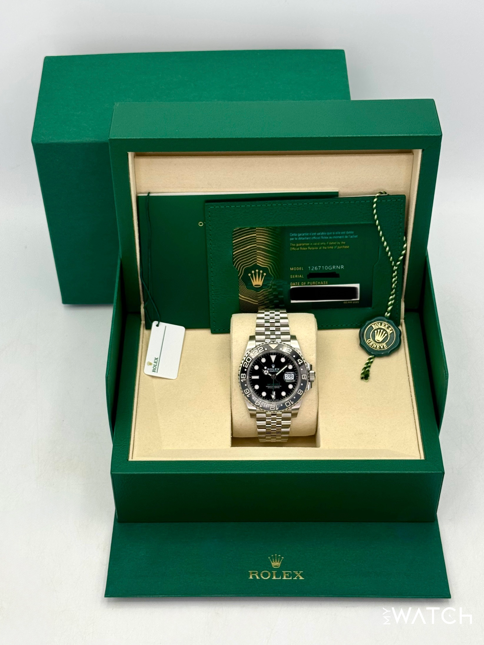 NEW 2025 Rolex GMT-Master II "Bruce Wayne" 40mm 126710GRNR Jubilee - MyWatchLLC
