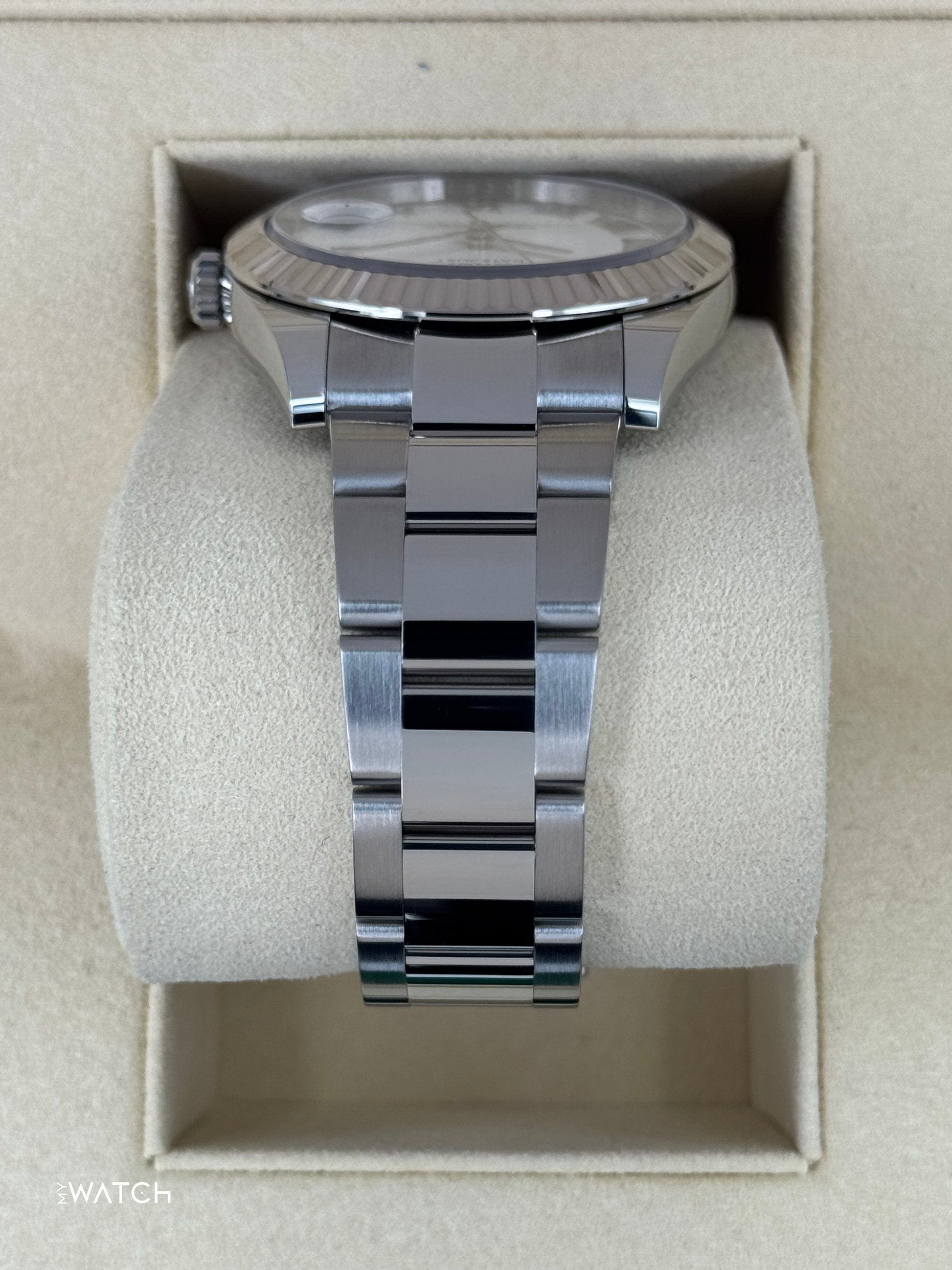 2019 Rolex Datejust 41mm 126334 Stainless Steel Oyster White Dial - MyWatchLLC