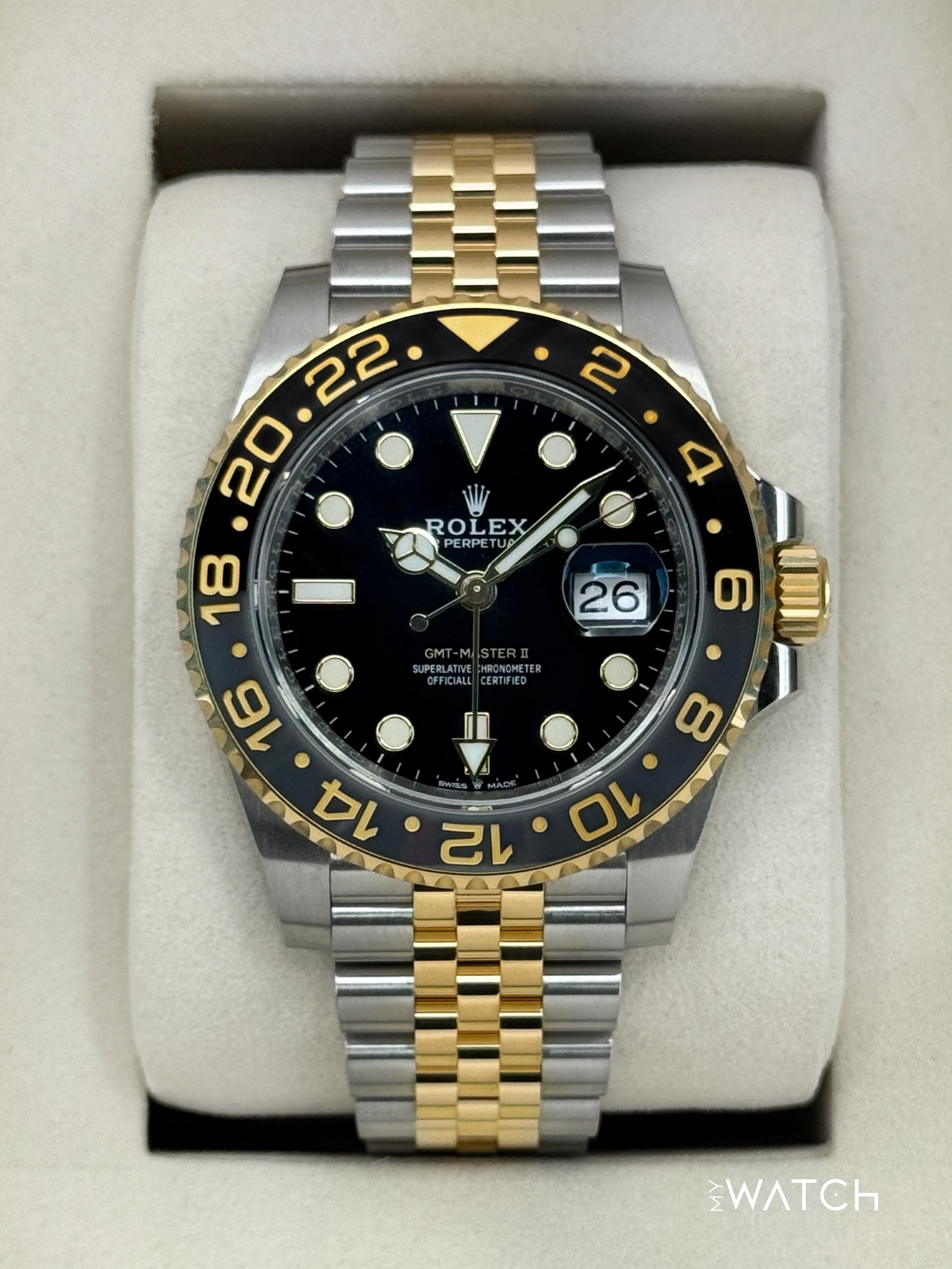 NEW 2025 Rolex GMT-Master II 40mm 126713GRNR Two-Tone Jubilee - MyWatchLLC