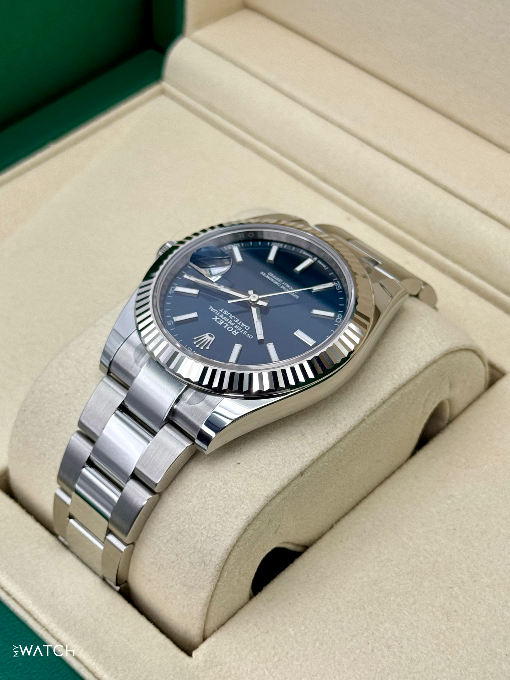 NEW 2025 Rolex Datejust 41mm 126334 Blue Dial Oyster - MyWatchLLC