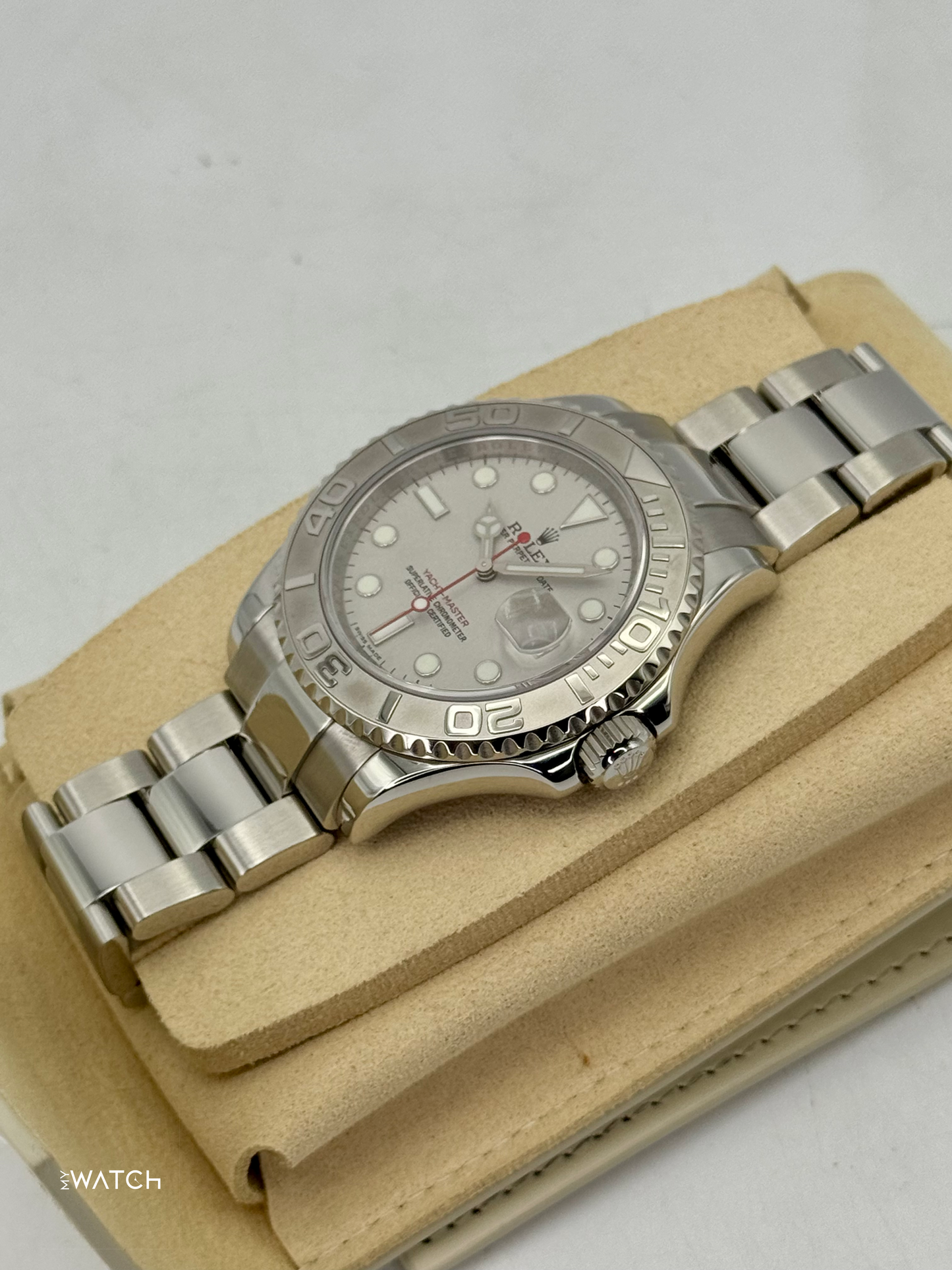 2025 CPO Rolex Yacht-Master 40mm 16622 Platinum Bezel and Dial