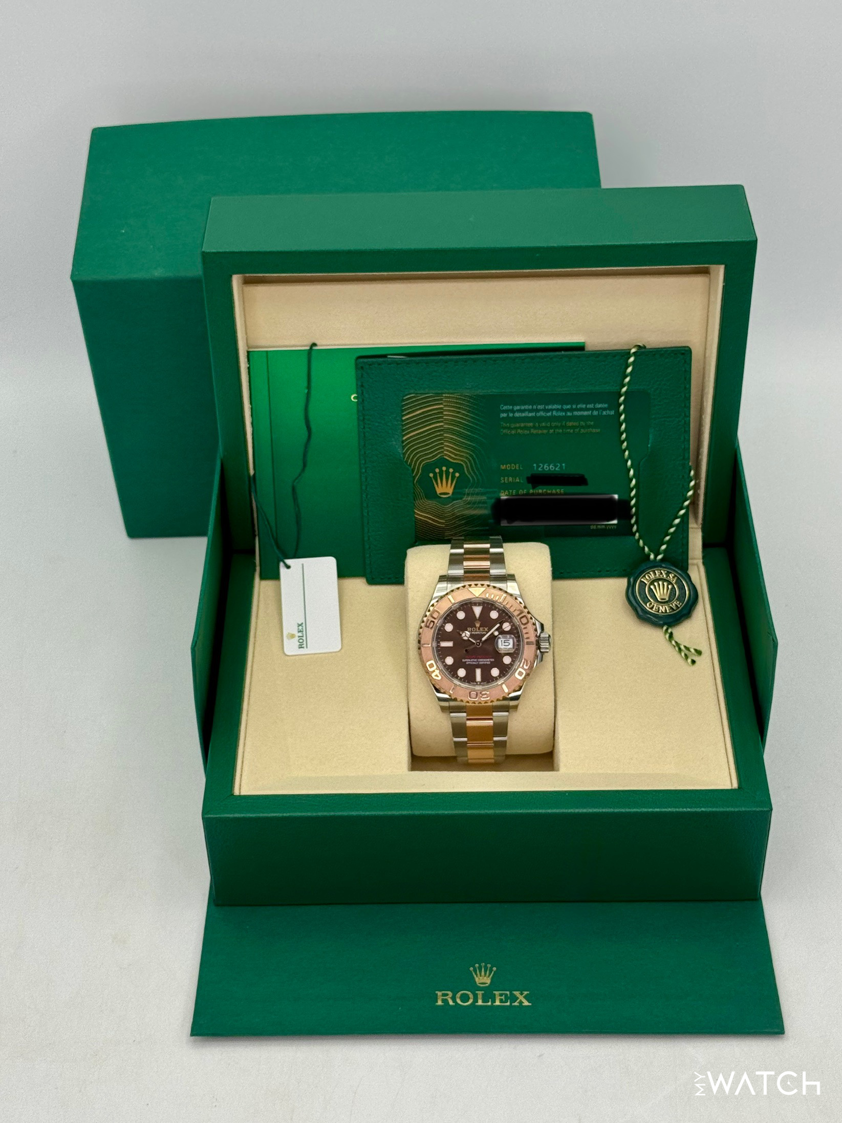 2025 Rolex Yacht-Master 40mm 126621 Two-Tone Chocolate Dial - MyWatchLLC