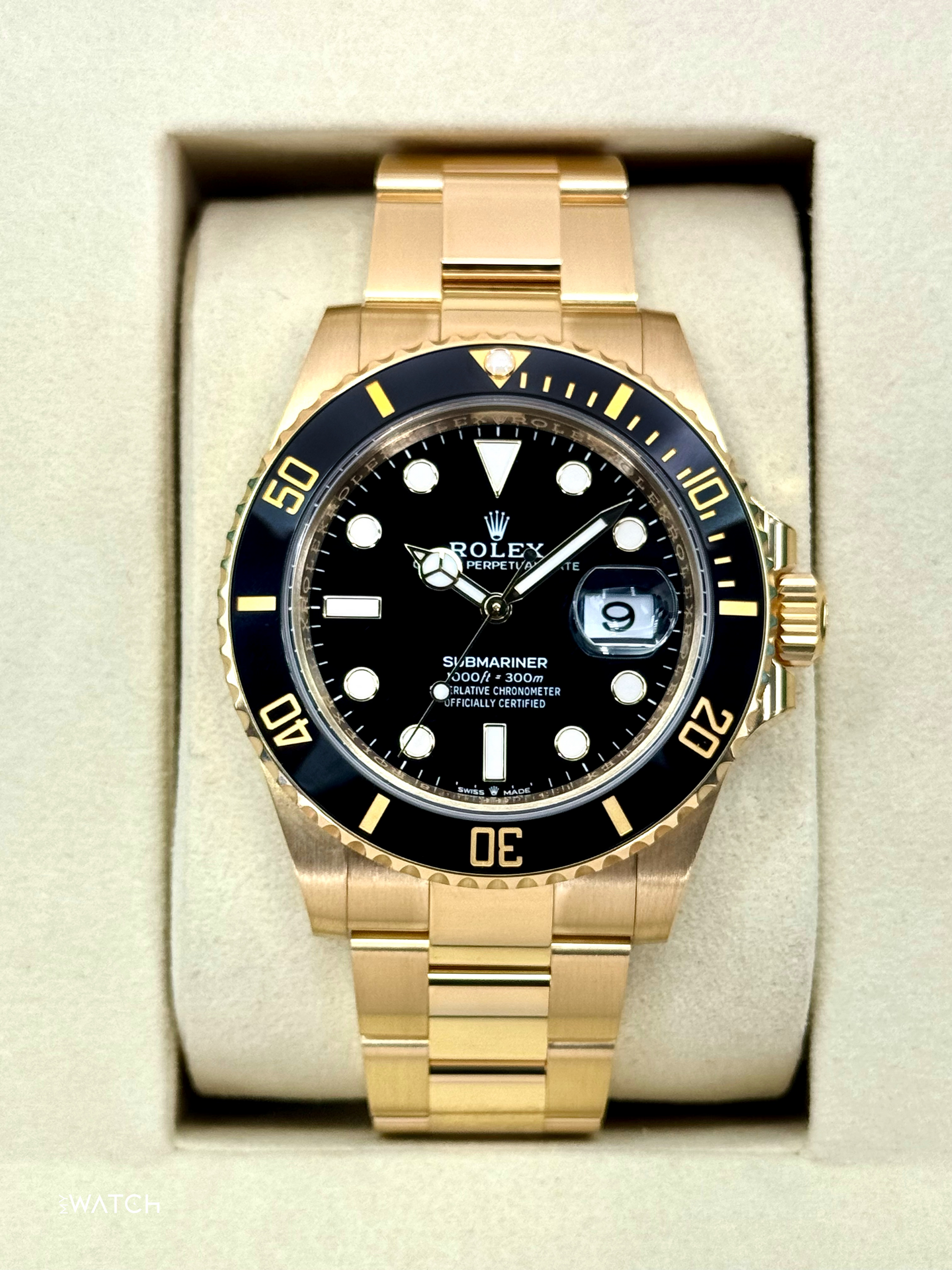 2025 Rolex Submariner 41mm 126618LN Yellow Gold Black Dial (STICKERED) - MyWatchLLC