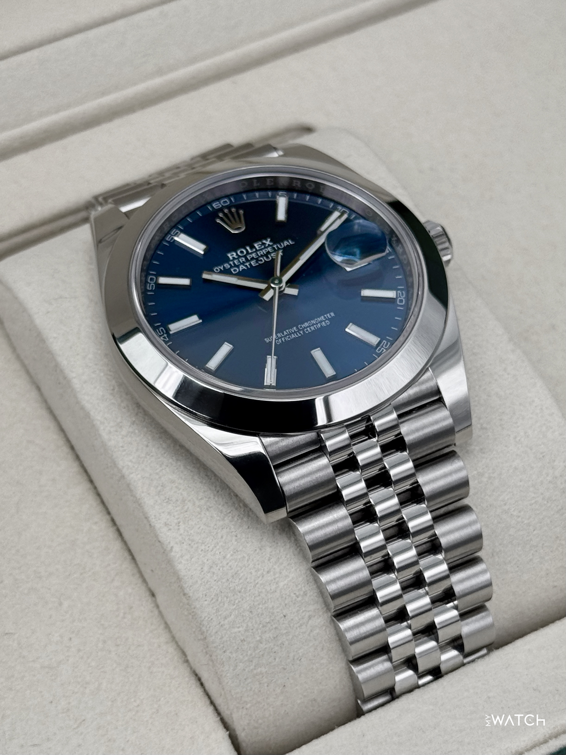 NEW 2026 Rolex Datejust 41mm 126300 Stainless Steel Jubilee Blue Dial - MyWatchLLC