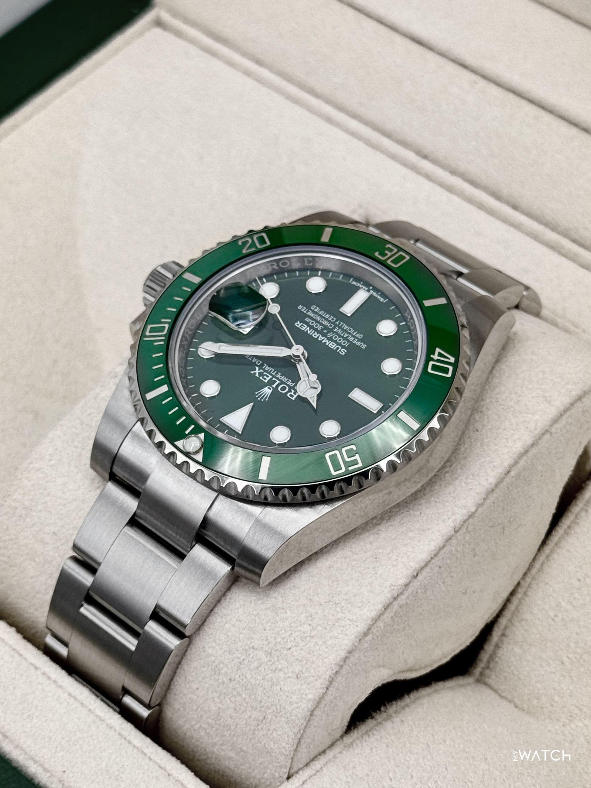 2019 Rolex Submariner “Hulk” 40mm 116610LV Green Dial - MyWatchLLC