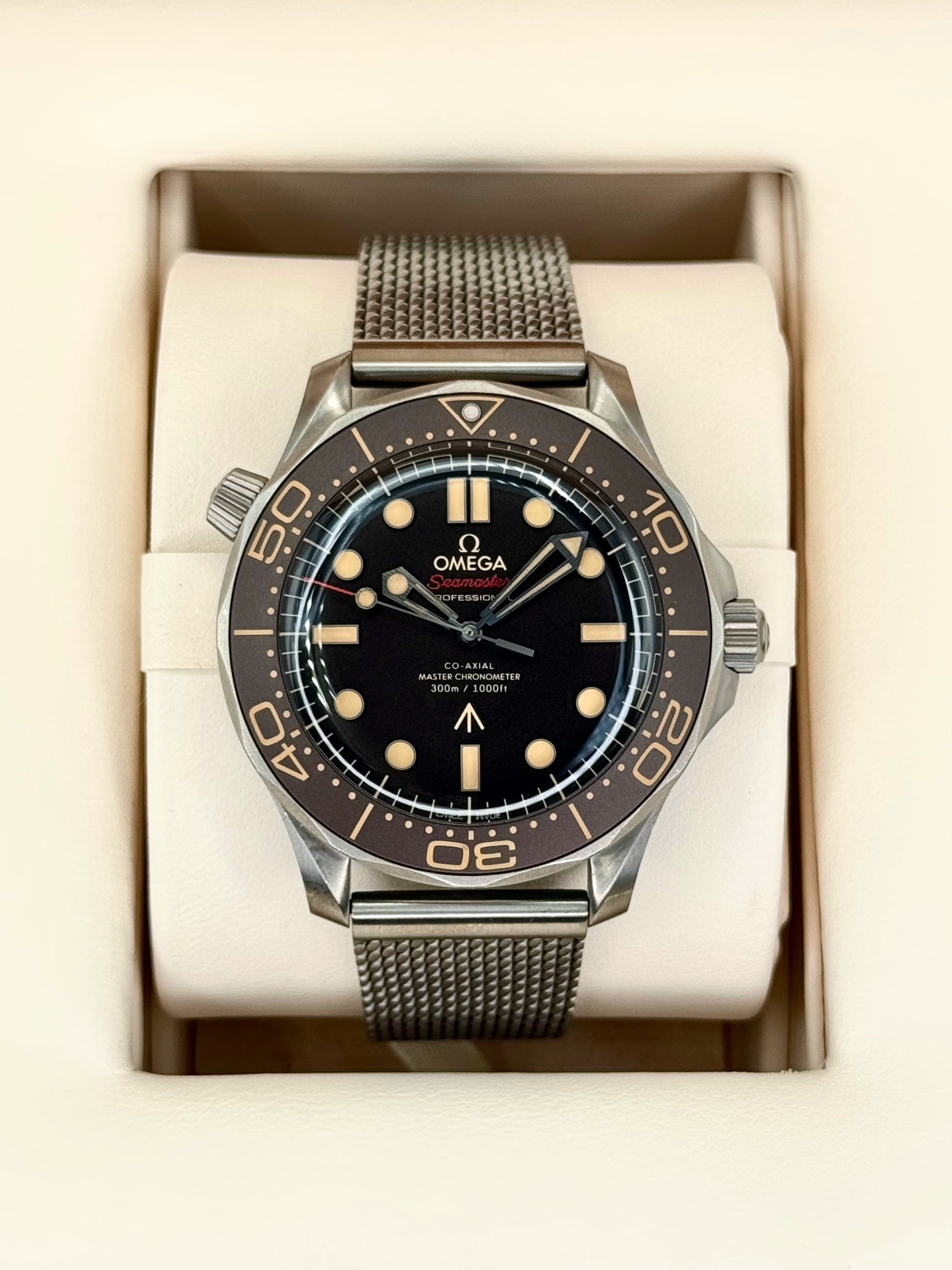 2023 Omega Seamaster Diver 300M 007 42mm Titanium Brown Dial - MyWatchLLC