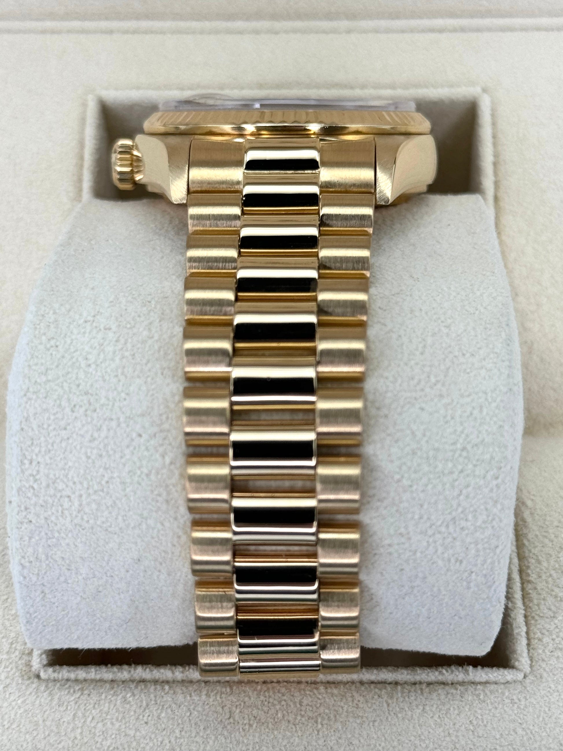 1983 Rolex Day-Date 36mm 18038 Presidential Champagne Diamond Dial - MyWatchLLC