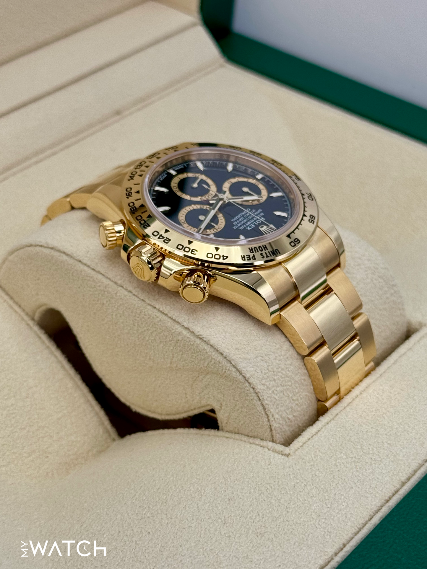 NEW 2025 Rolex Daytona 40mm 126508 18K Yellow Gold Black Dial - MyWatchLLC