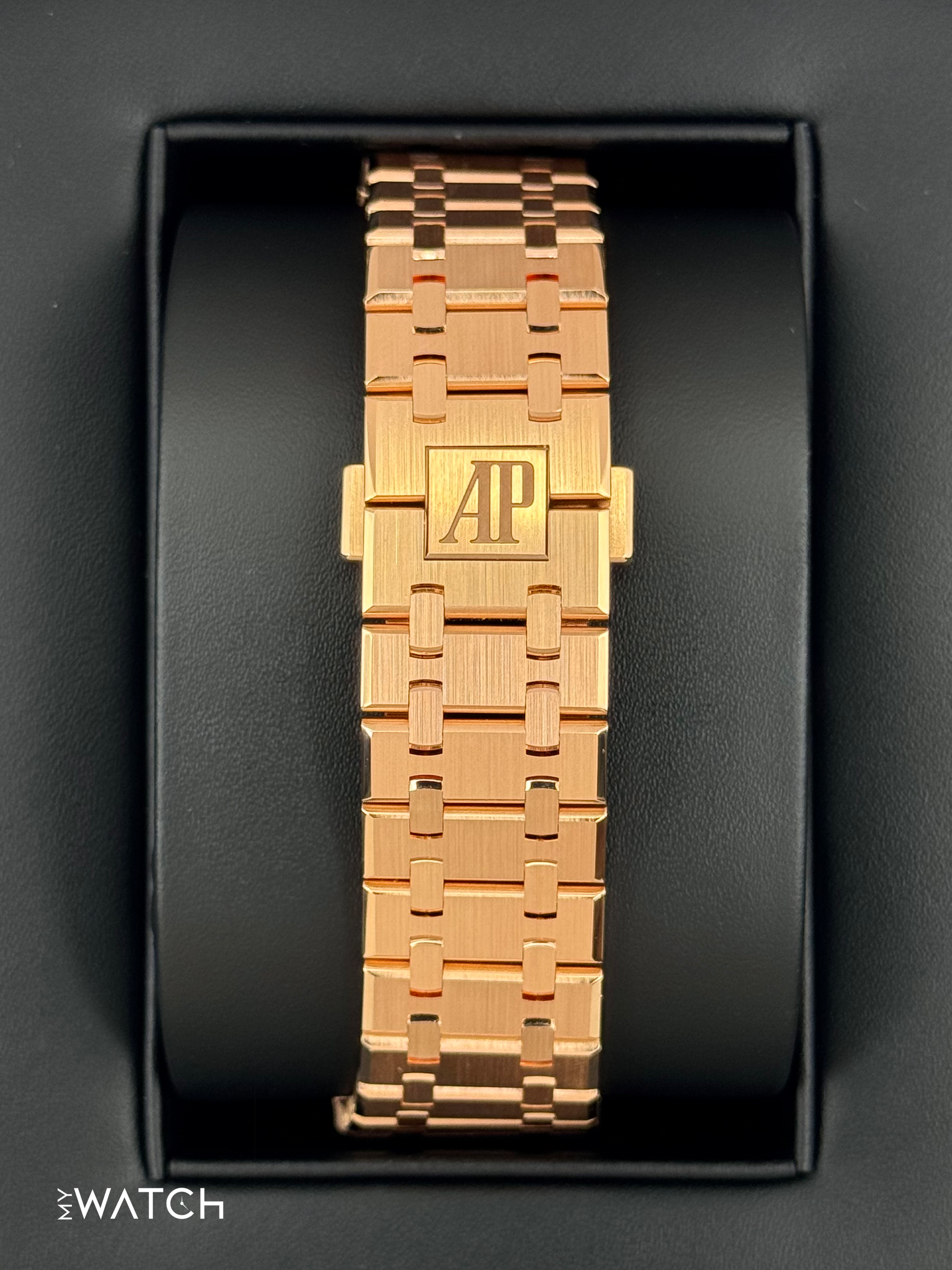 NEW 2025 Audemars Piguet Royal Oak 41mm 15510OR Rose Gold Blue Dial - MyWatchLLC