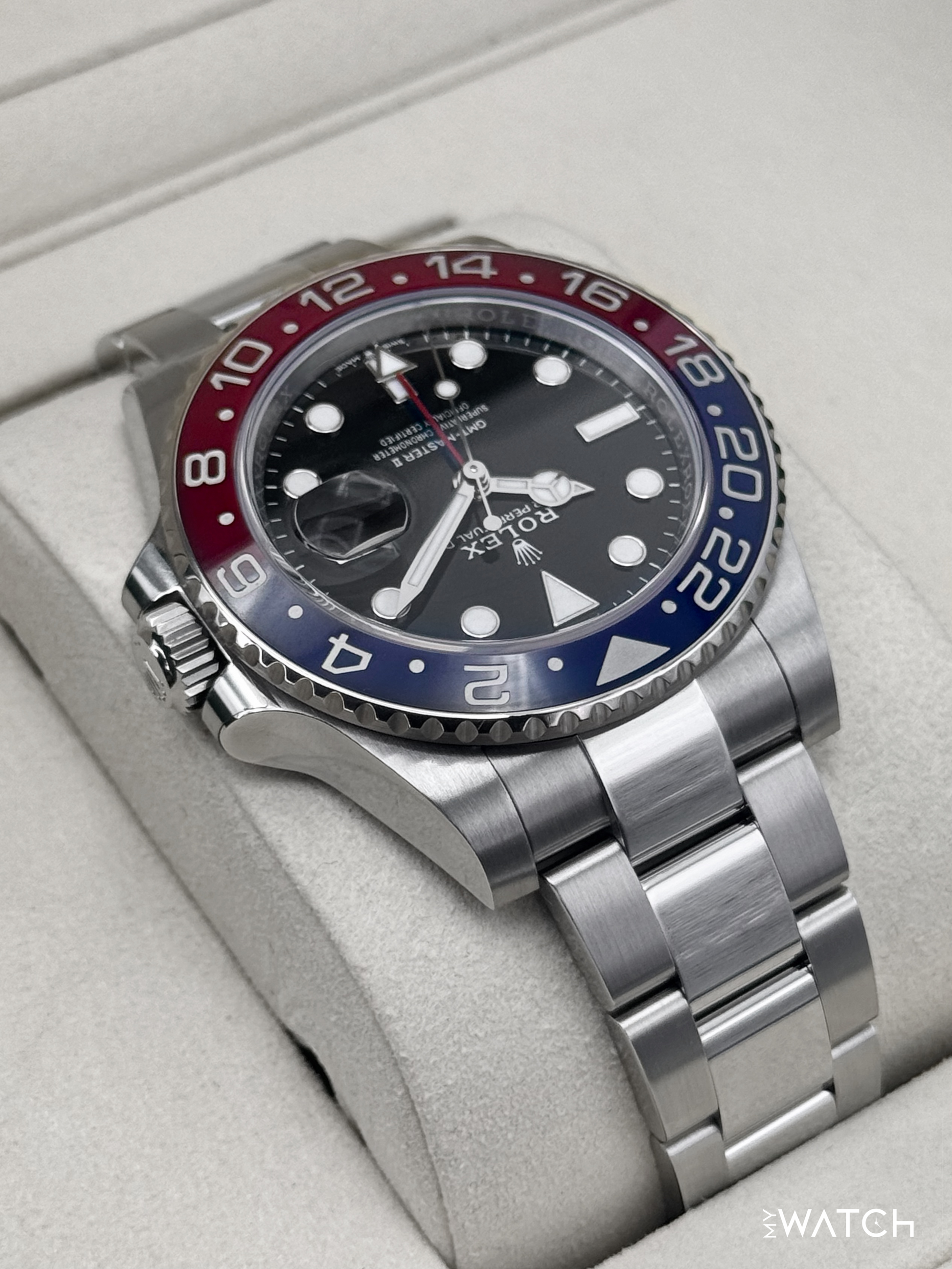 2025 Rolex GMT-Master II "Pepsi" 40mm 126710BLRO Oyster - MyWatchLLC