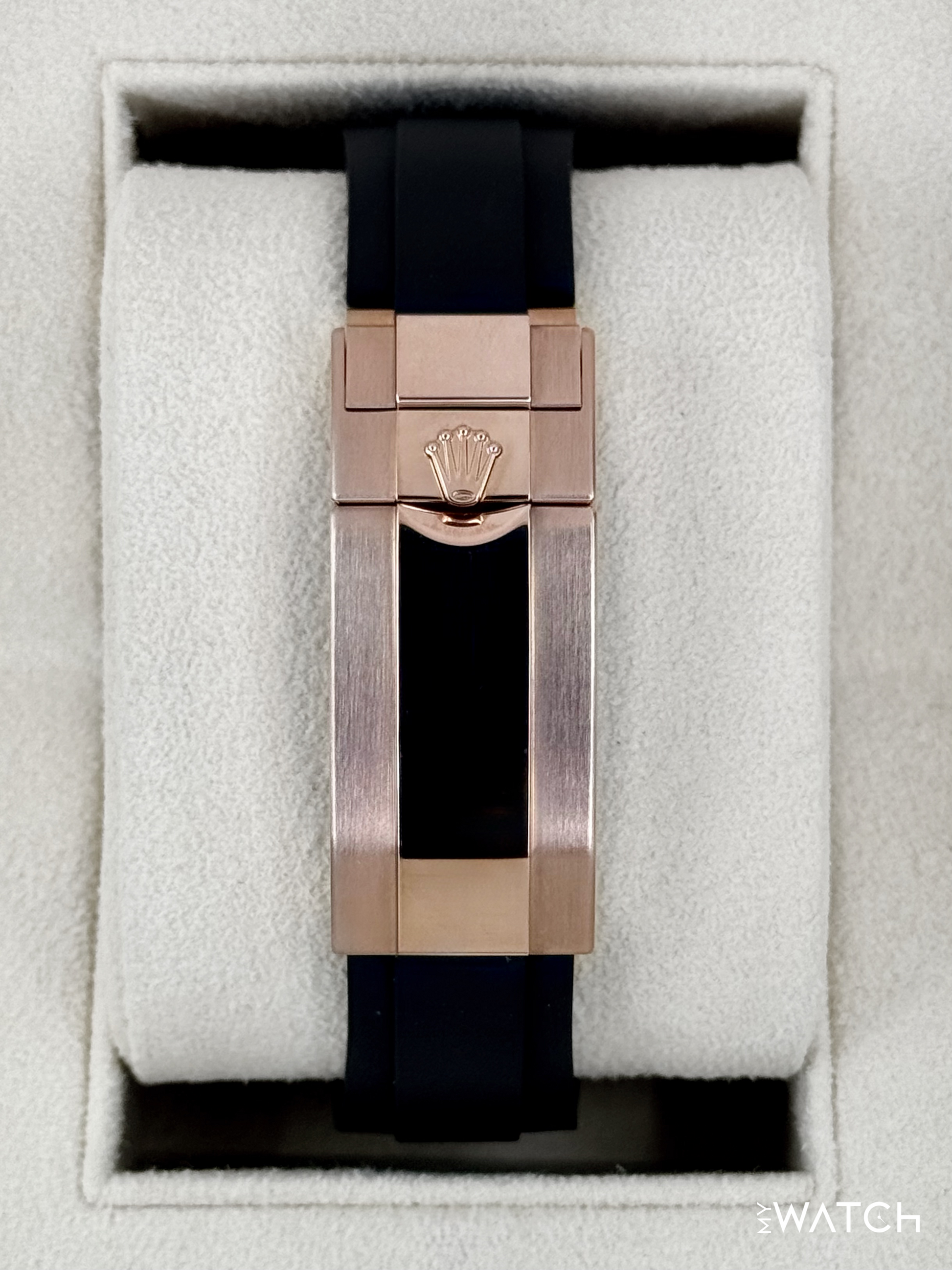 NEW 2024 Rolex Yacht-Master 40mm 126655 Rose Gold Oysterflex Black Dial - MyWatchLLC