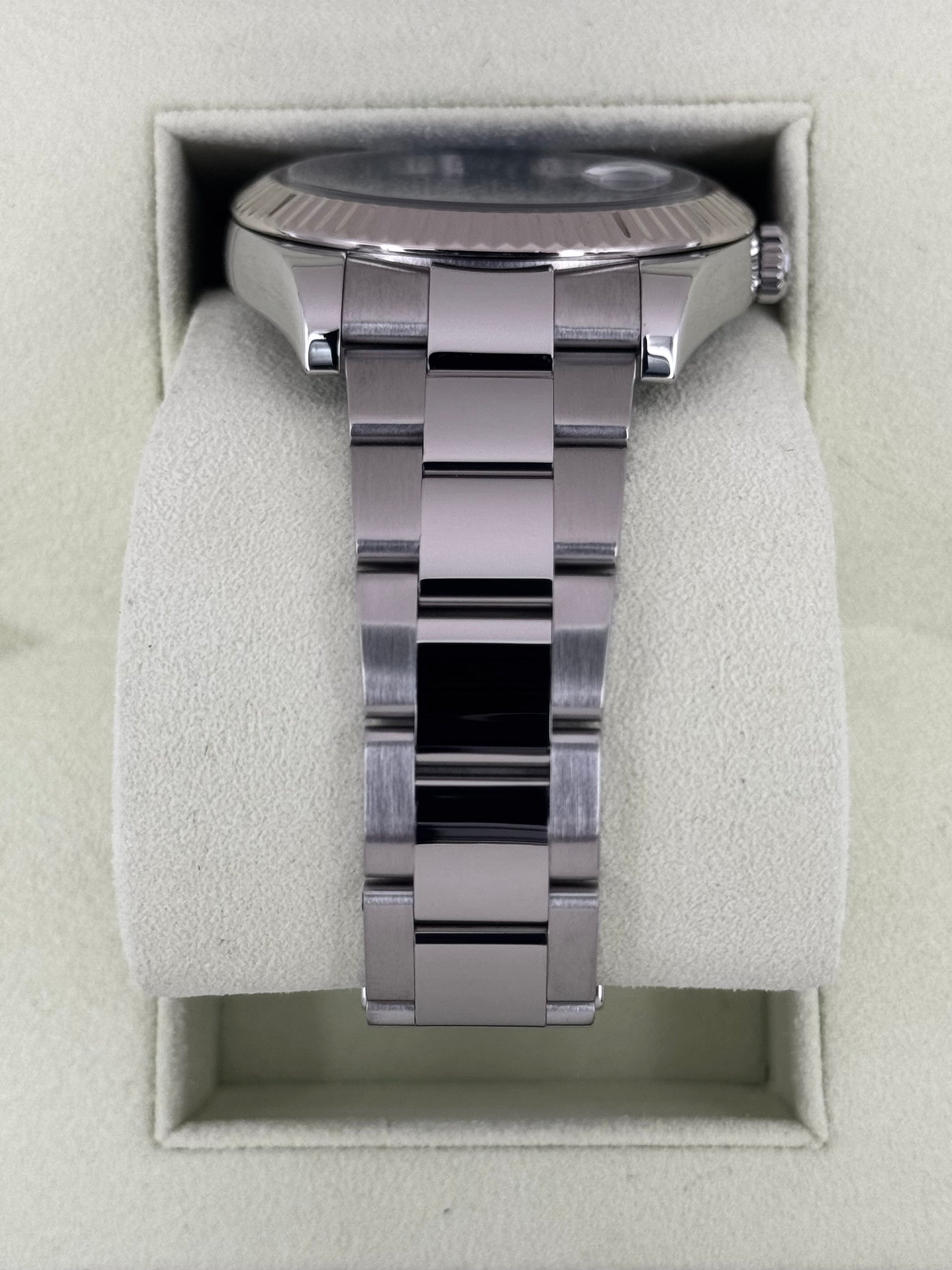 2010 Rolex Datejust II 41mm 116334 Stainless Steel Oyster Blue Dial - MyWatchLLC