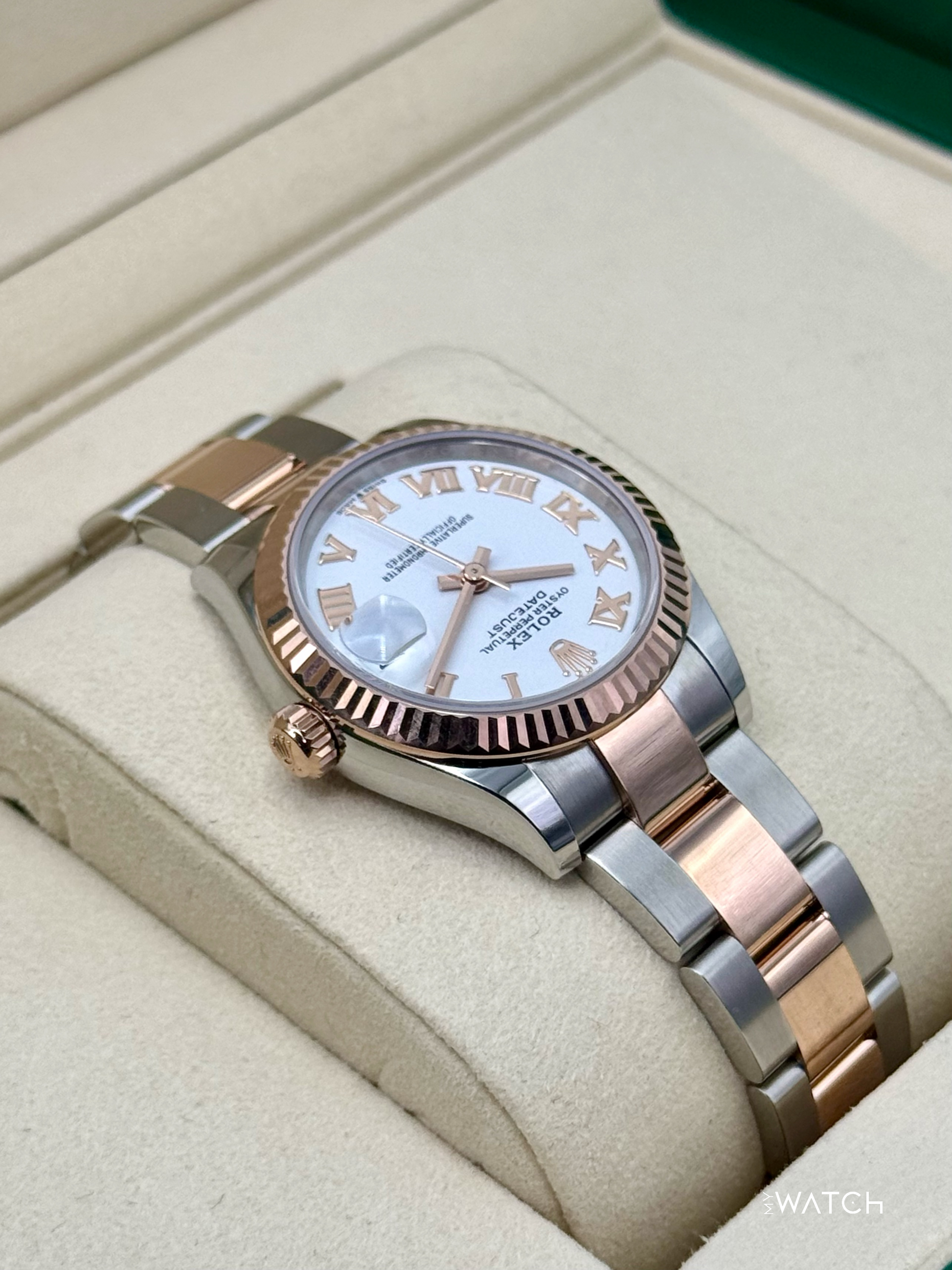 NEW 2025 Rolex Ladies Datejust 31mm 278271 Two-Tone Oyster White Dial - MyWatchLLC