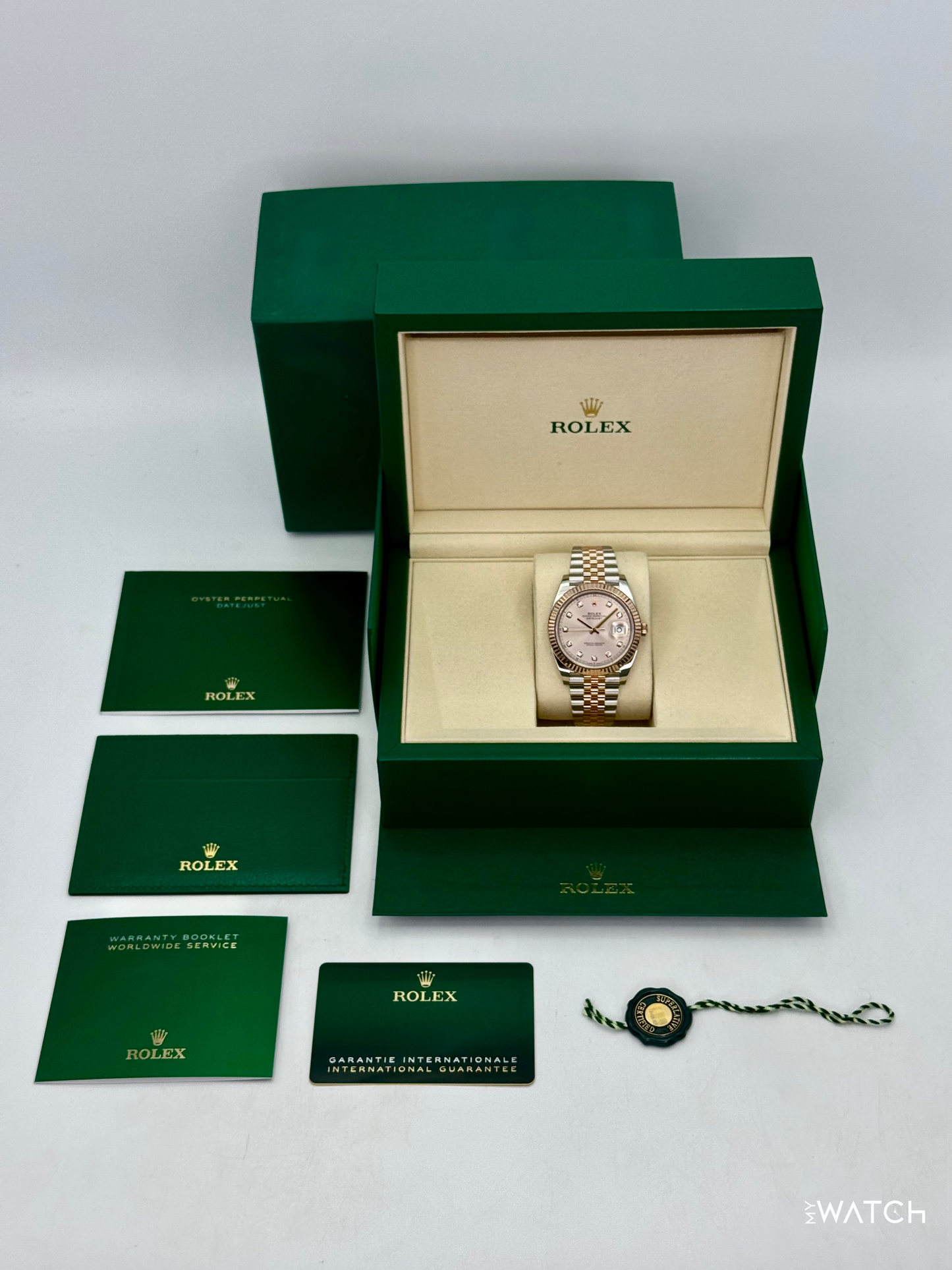 2025 Rolex Datejust 41mm 126331 Two-Tone Jubilee Sundust Diamond Dial - MyWatchLLC