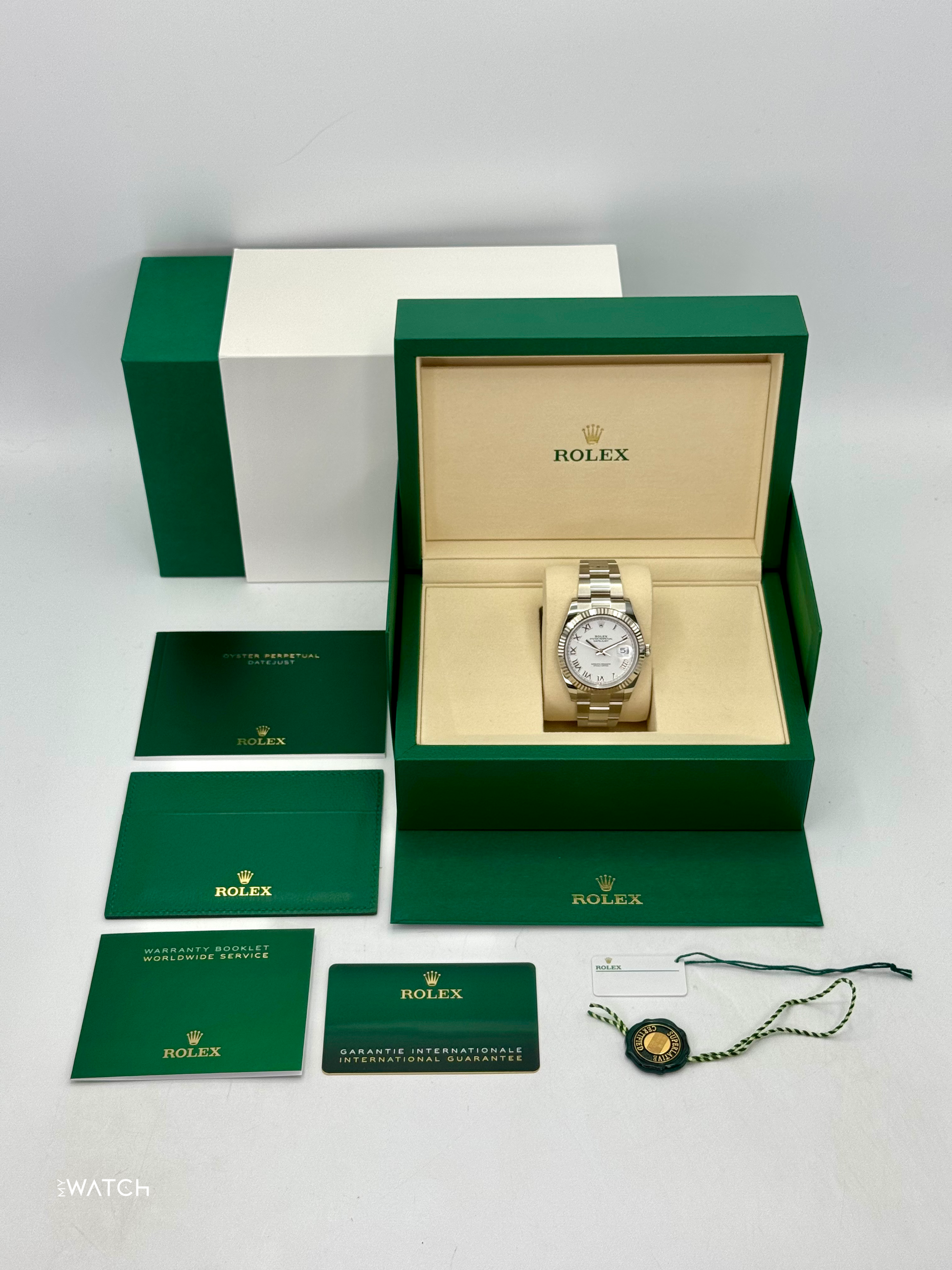 NEW 2025 Rolex Datejust 41mm 126334 Stainless Steel Oyster White Dial - MyWatchLLC