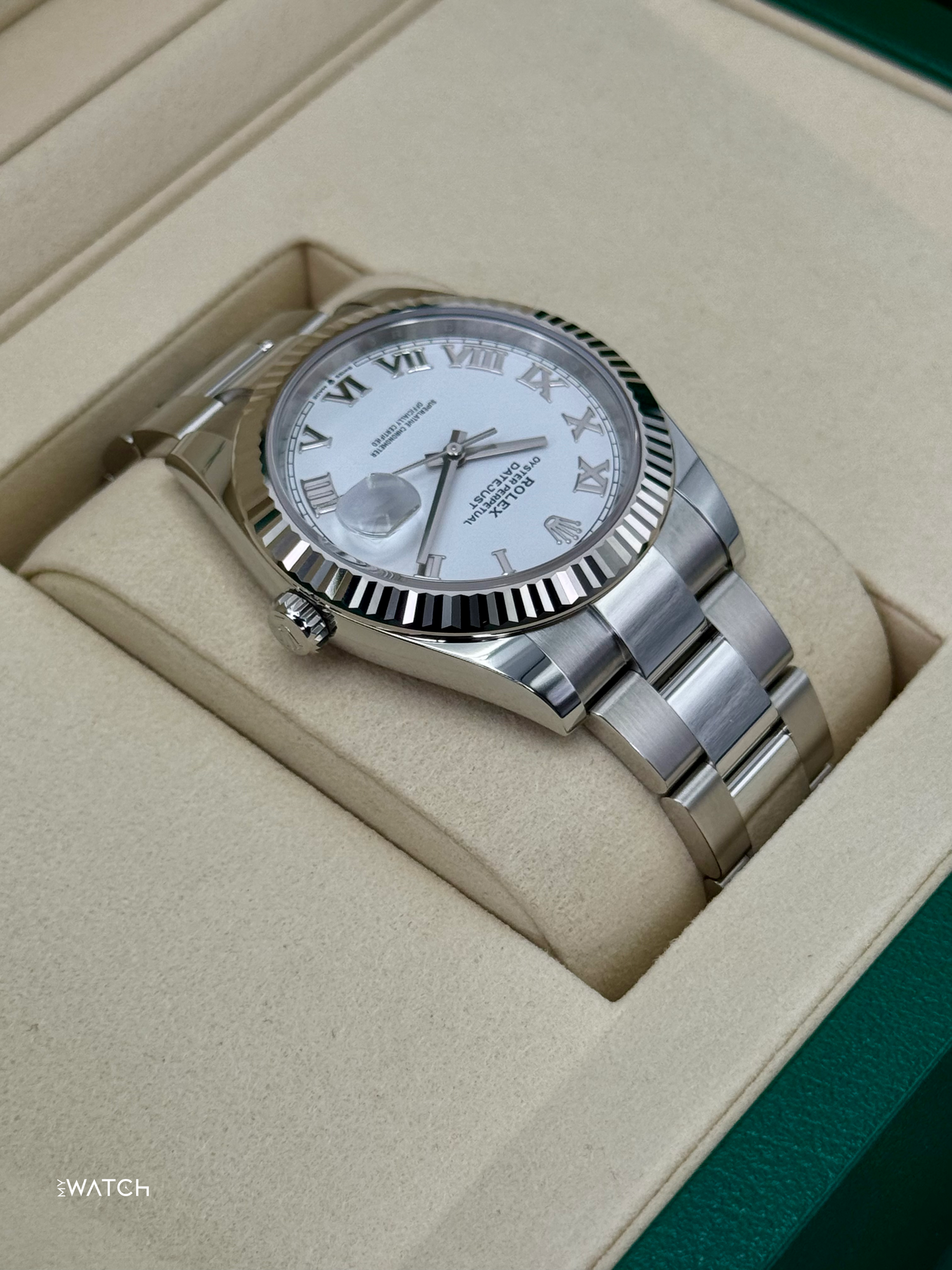 NEW 2025 Rolex Datejust 41mm 126334 Stainless Steel Oyster White Dial - MyWatchLLC