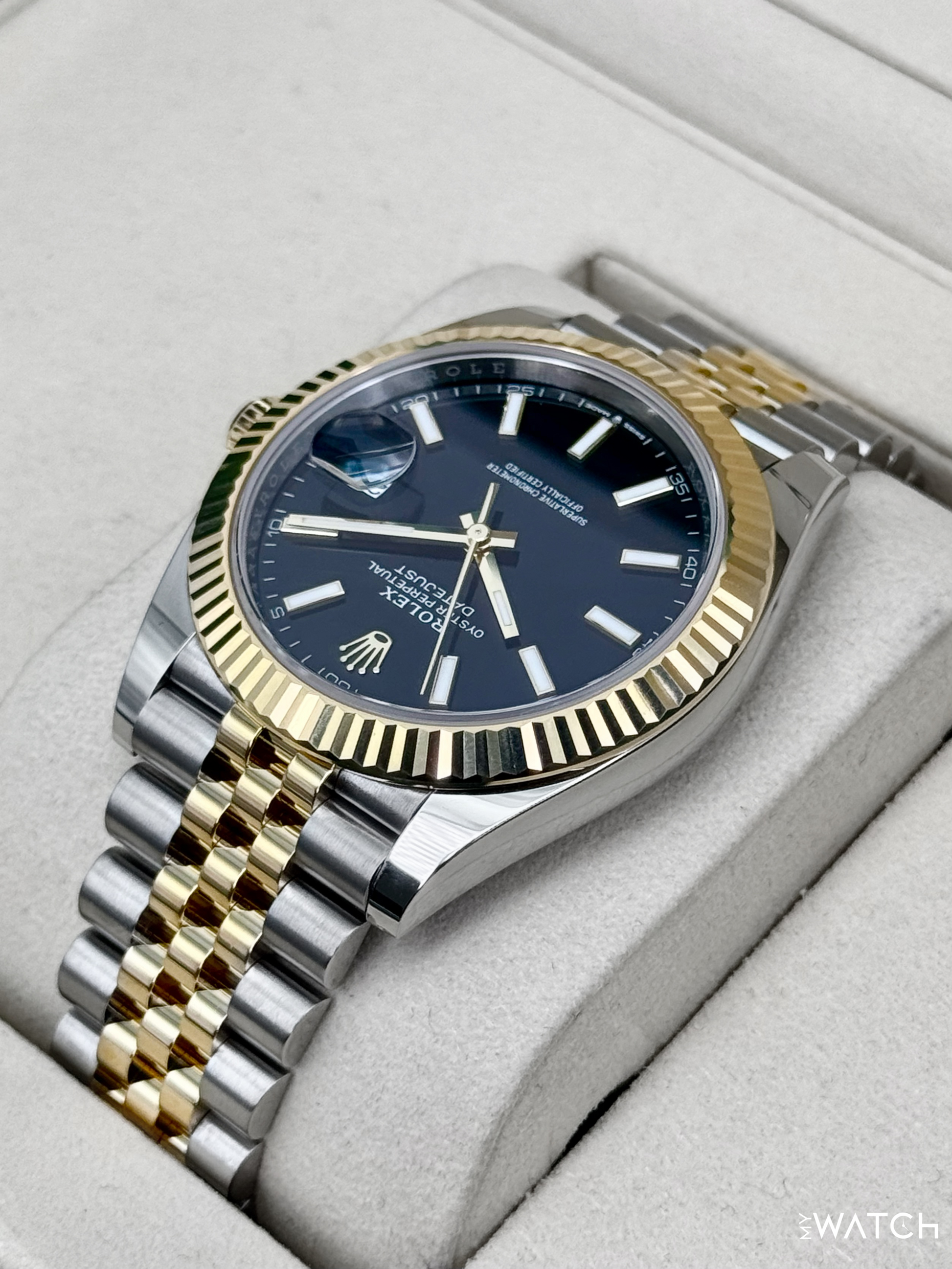 2025 Rolex Datejust 41mm 126333 Two-Tone Jubilee Black Dial - MyWatchLLC