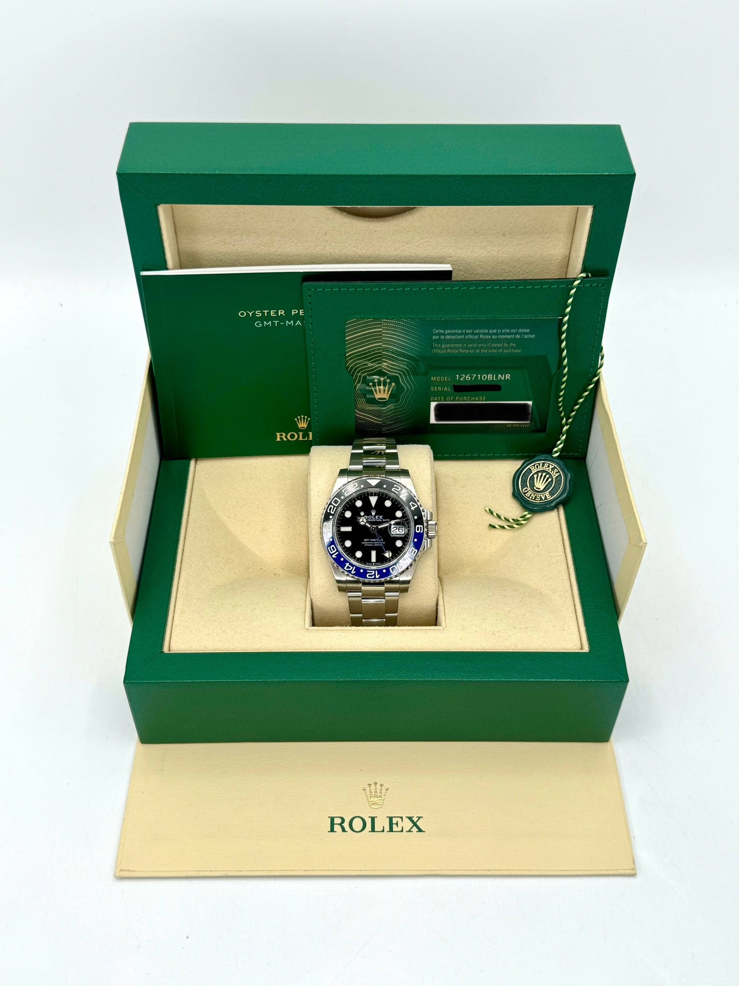 2020 Rolex GMT-Master II "Batman" 40mm 126710BLNR Oyster