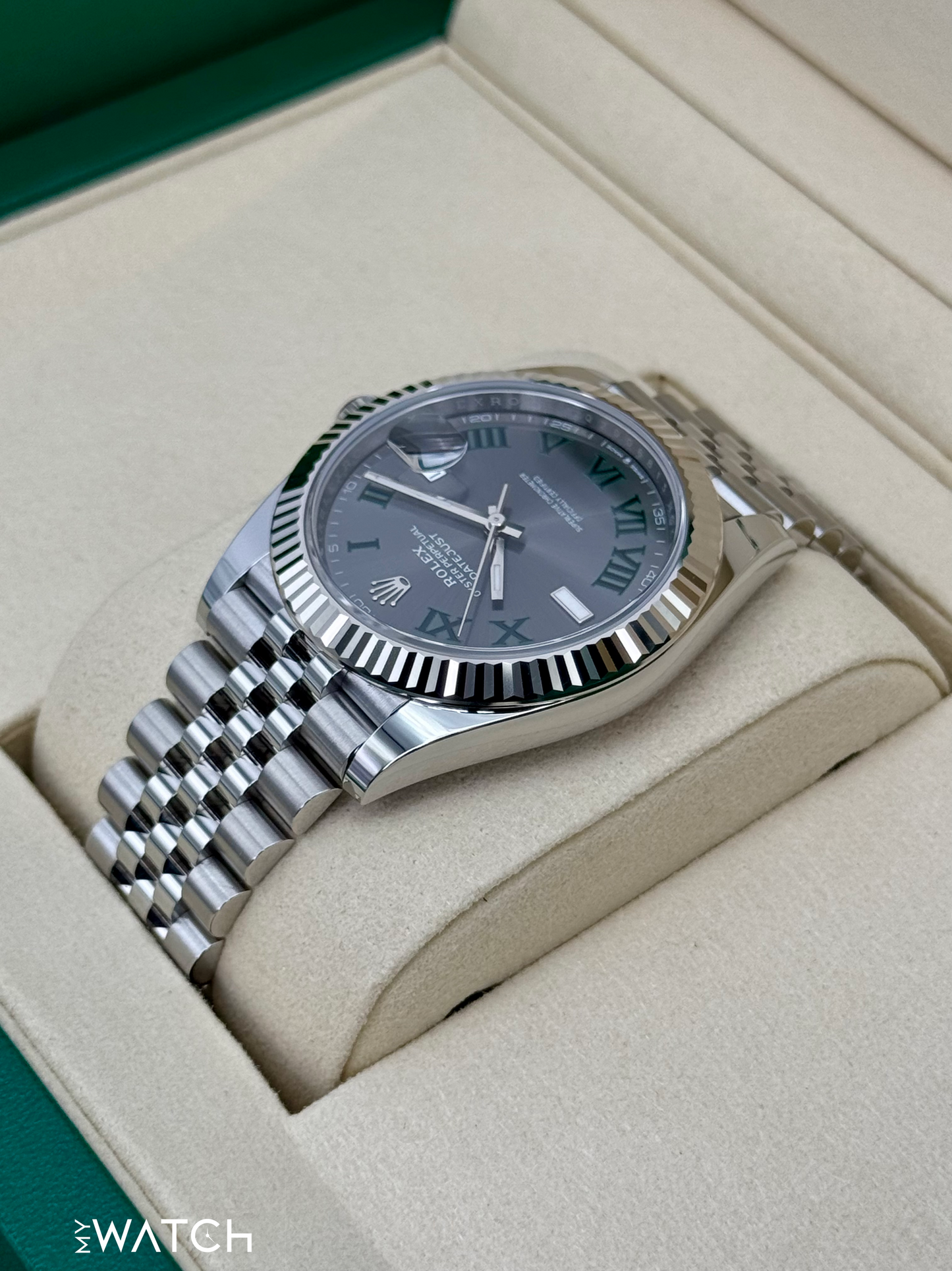 NEW 2025 Rolex Datejust 41mm 126334 Jubilee Wimbledon Dial - MyWatchLLC