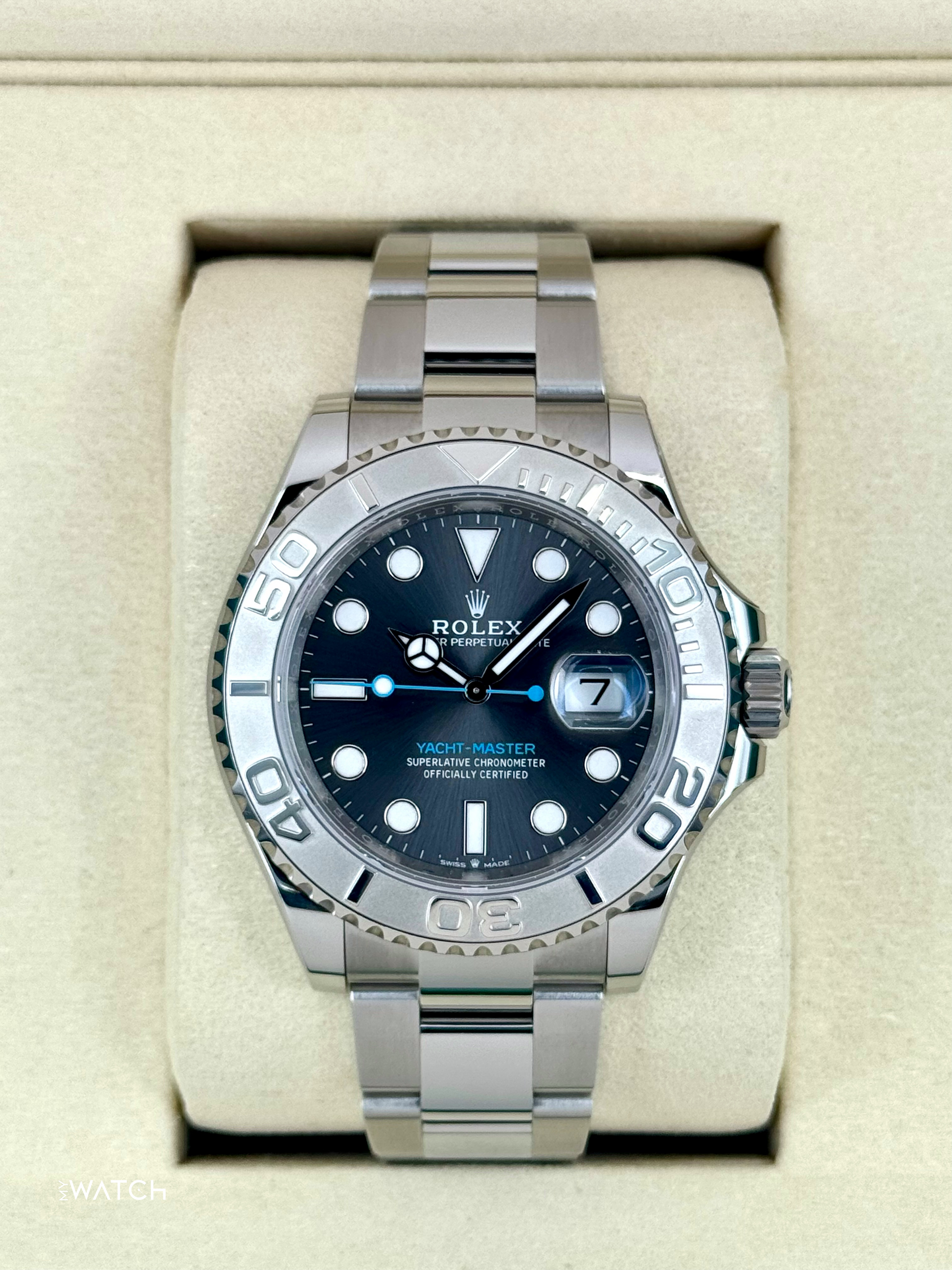 NEW 2025 Rolex Yacht-Master 40mm 126622 Stainless Steel Rhodium Dial - MyWatchLLC