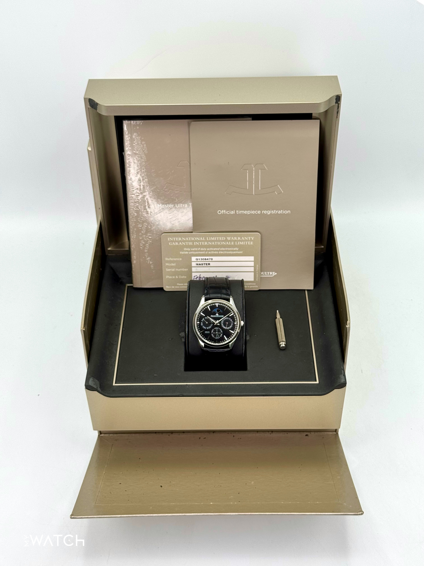 2019 Jaeger-LeCoultre Master Ultra Thin 39mm Q1308470 Black Dial - MyWatchLLC