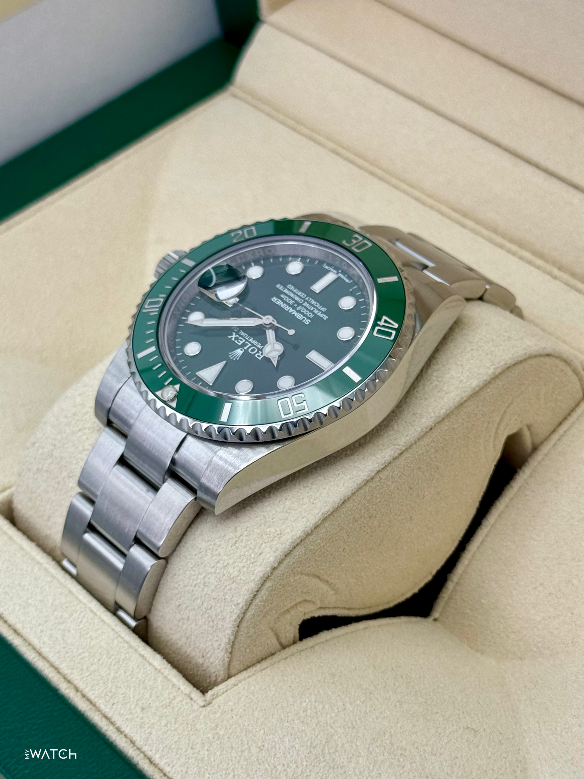2025 CPO Rolex Submariner “Hulk” 40mm 116610LV Green Dial - MyWatchLLC