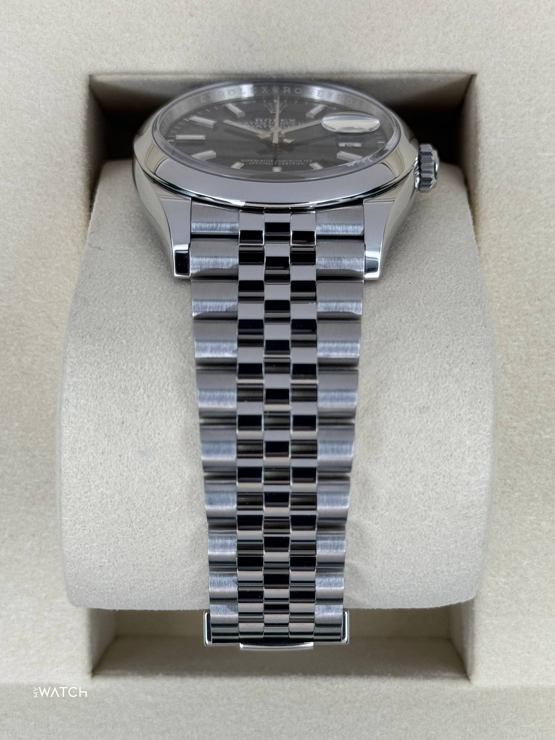 NEW 2025 Rolex Datejust 36mm 126200 Stainless Steel Jubilee Blue Dial - MyWatchLLC