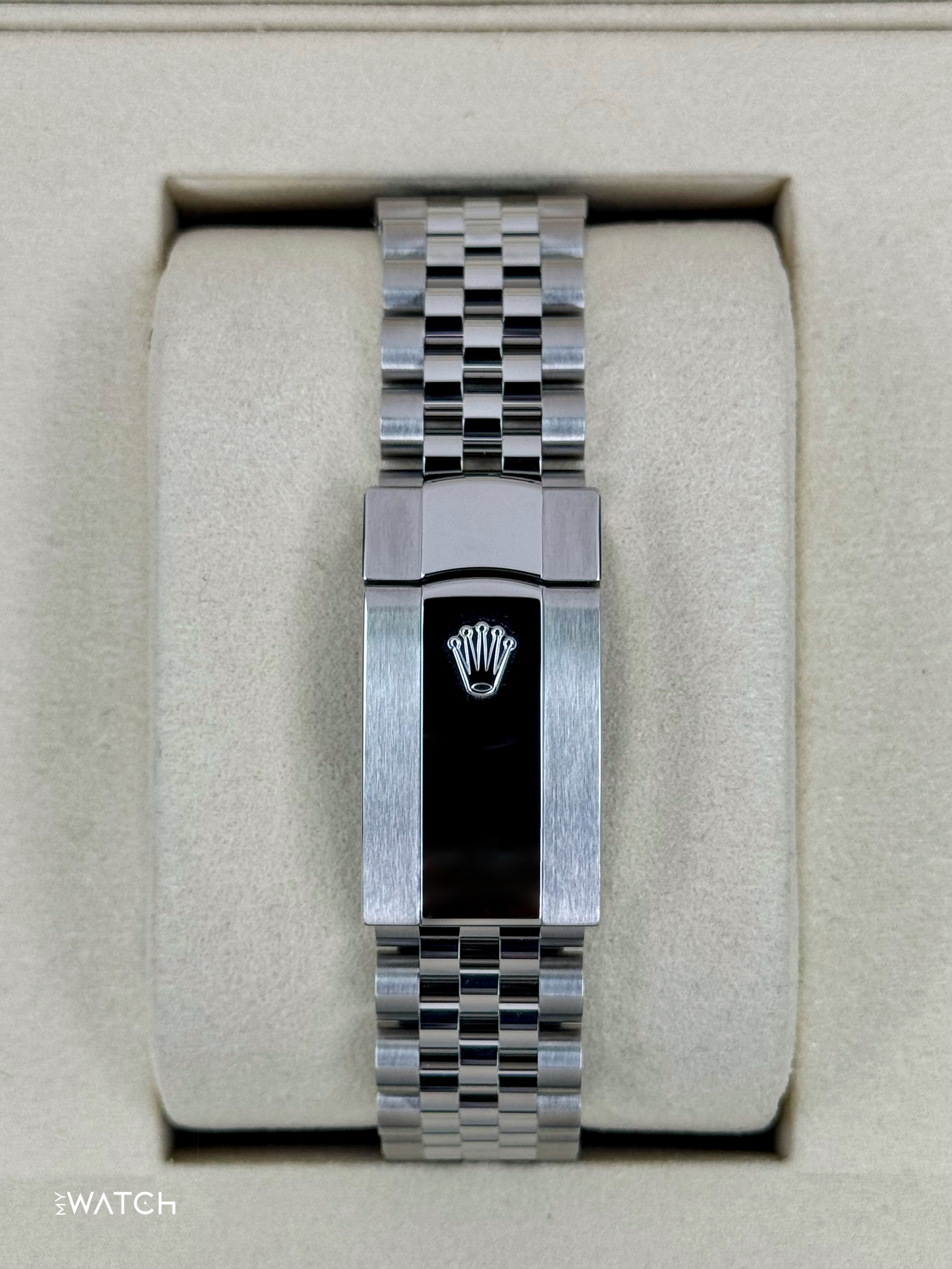 NEW 2025 Rolex Datejust 41mm 126334 Stainless Steel Jubilee Rhodium Diamond Dial - MyWatchLLC