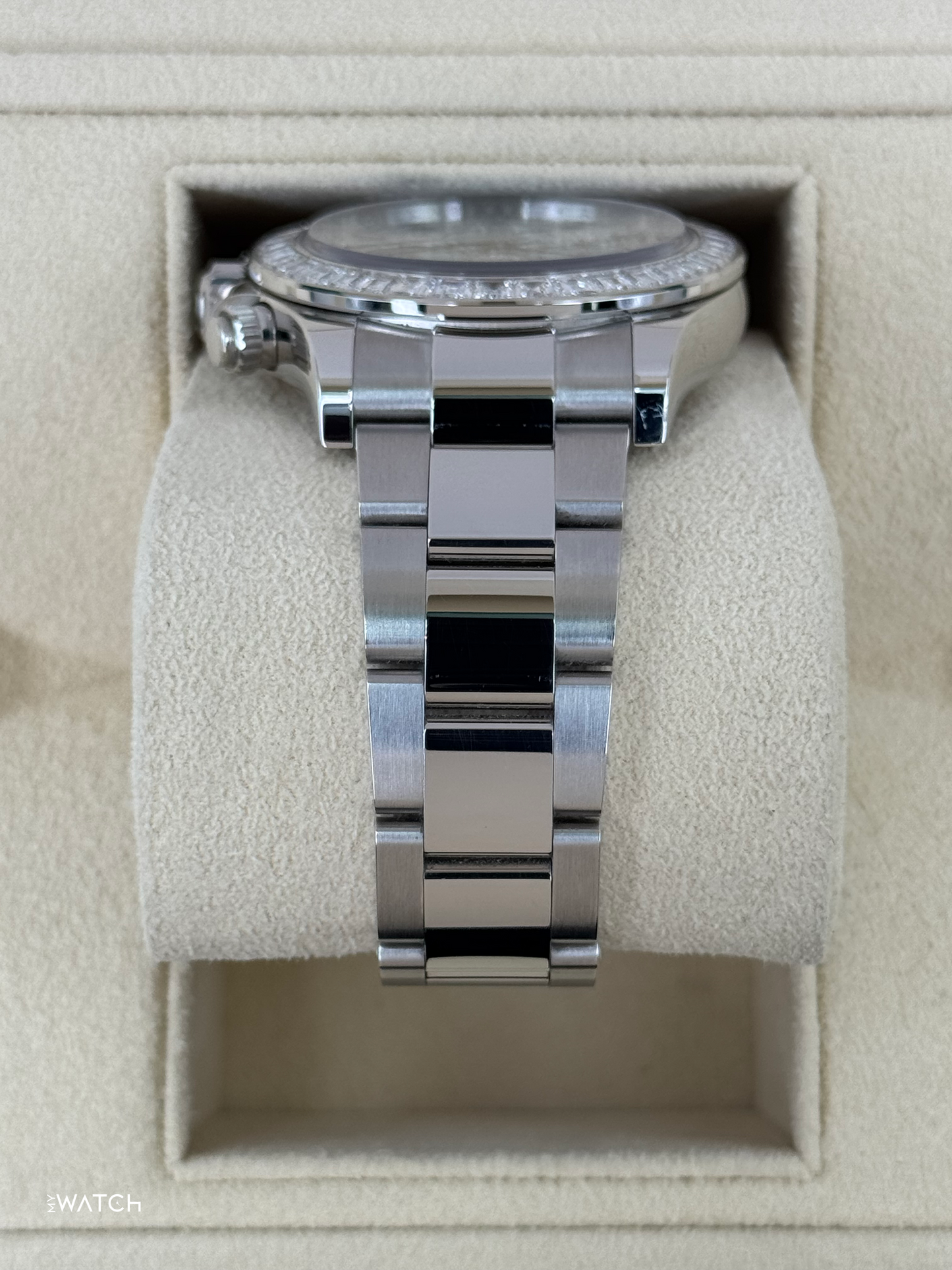 2024 Rolex Daytona 40mm 126576TBR Platinum Diamond Bezel Diamond Paved Dial