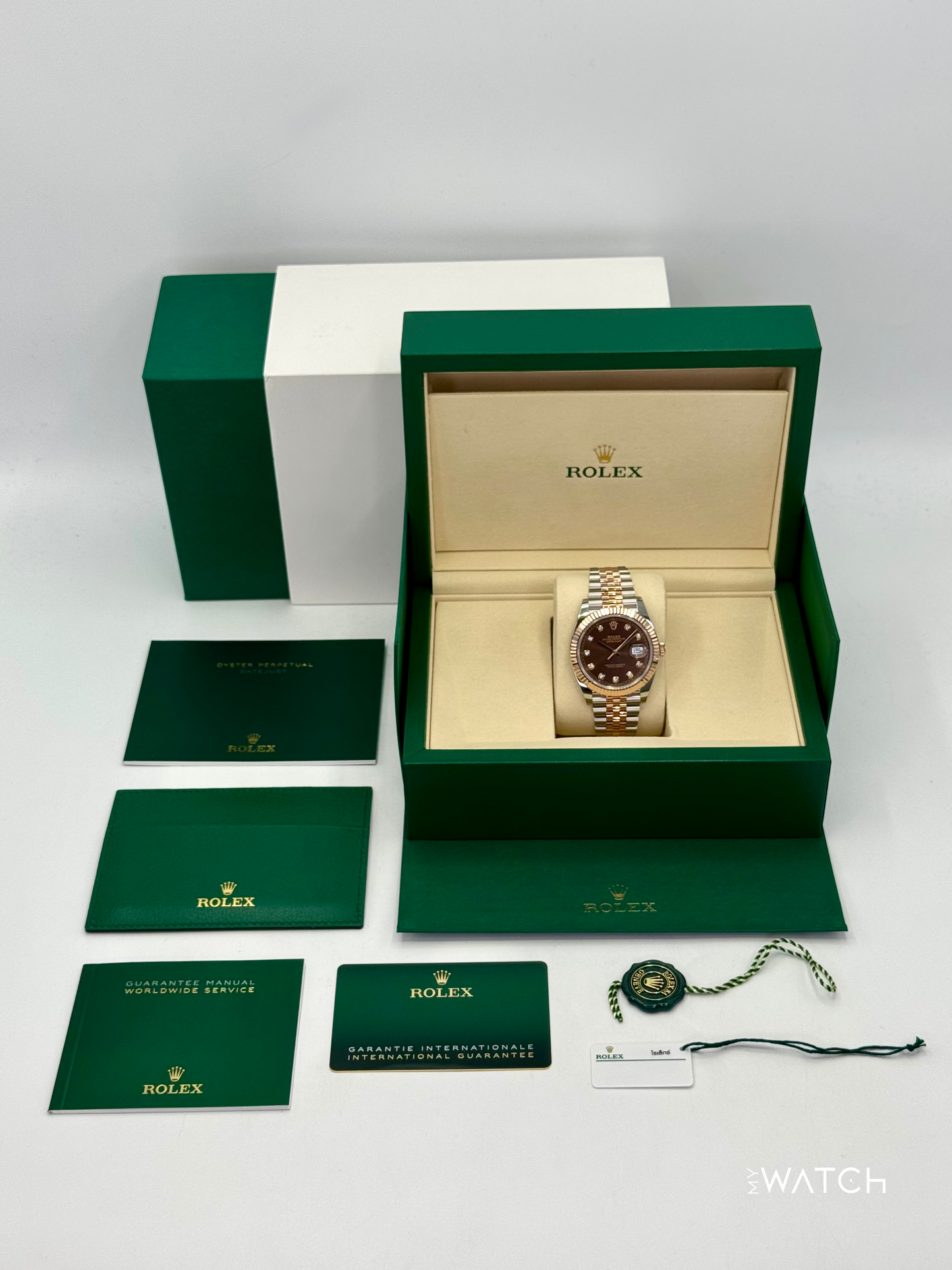 NEW 2025 Rolex Datejust 41mm 126331 Two-Tone Chocolate Diamond Dial