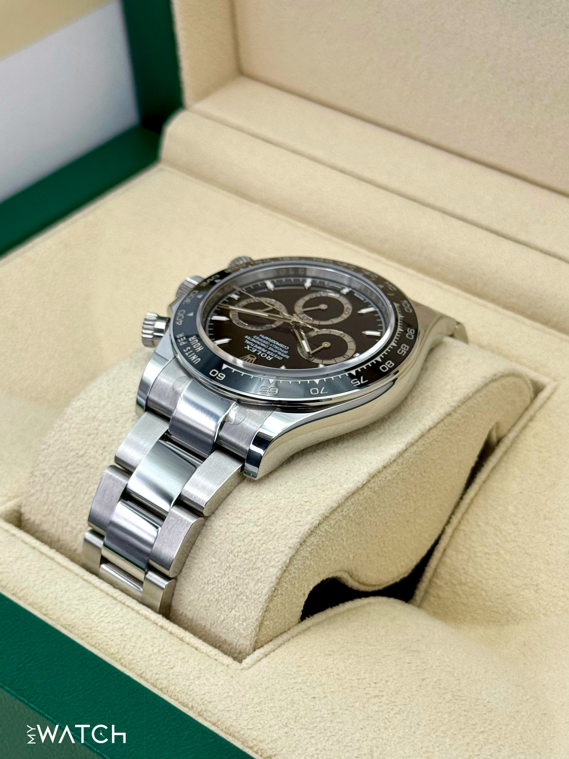 NEW 2024 Rolex Daytona 40mm 126500LN Stainless Steel Black Dial - MyWatchLLC