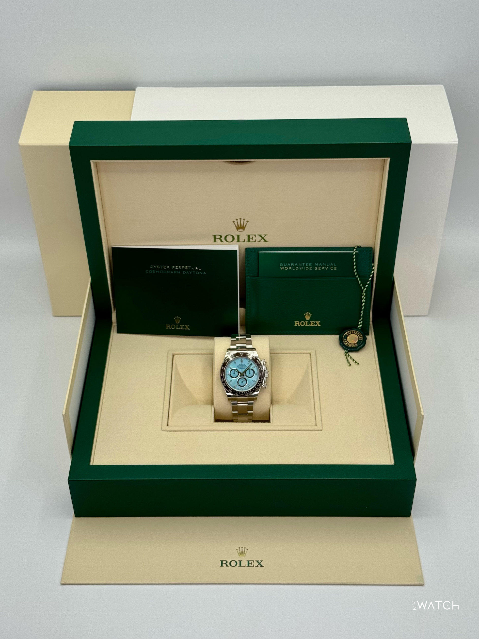 NEW 2025 Rolex Daytona 40mm 126506 Platinum Ice Blue Dial - MyWatchLLC