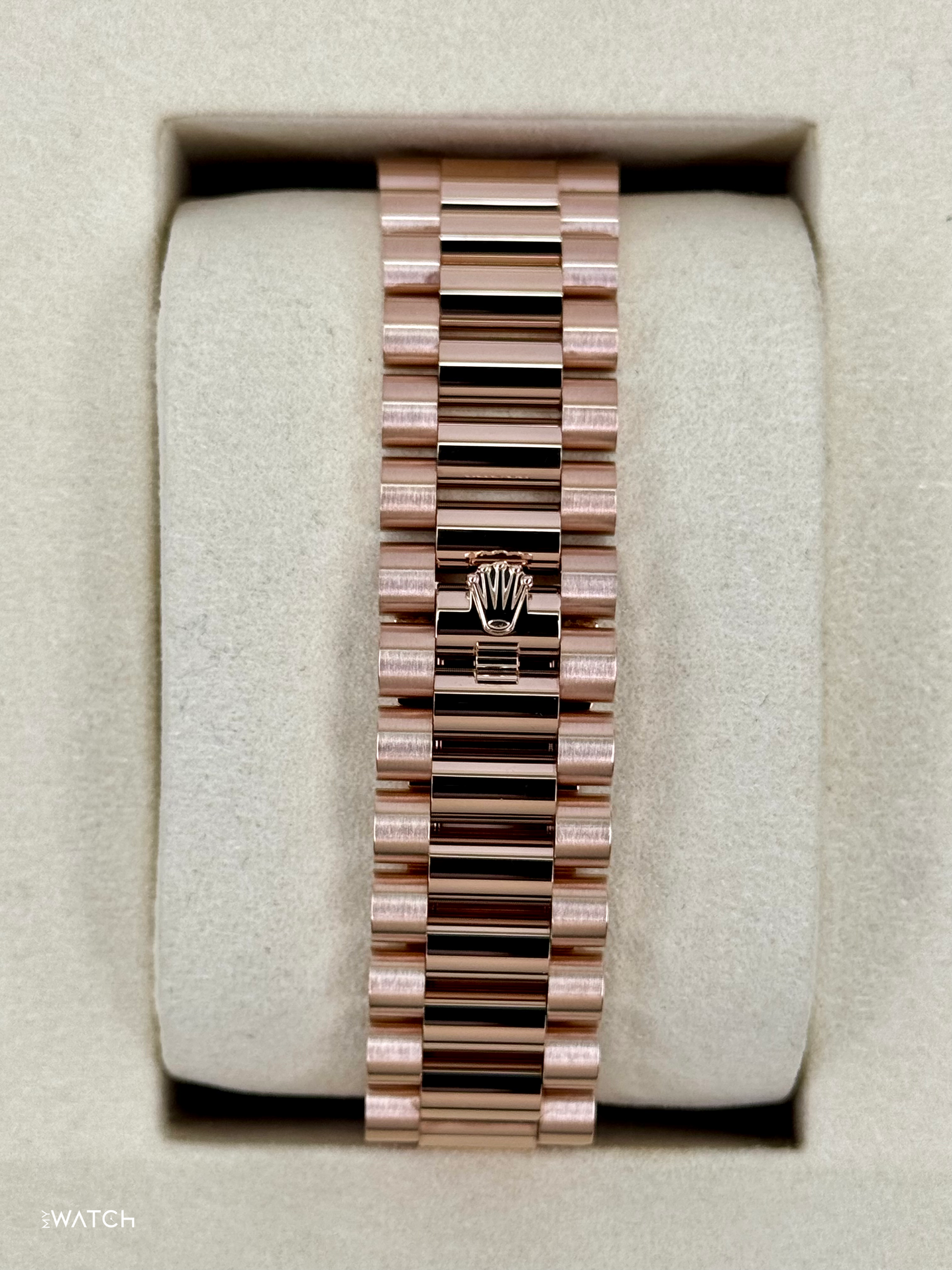 NEW 2025 Rolex Day-Date 40mm 228345RBR Rose Gold Slate Ombre Dial - MyWatchLLC