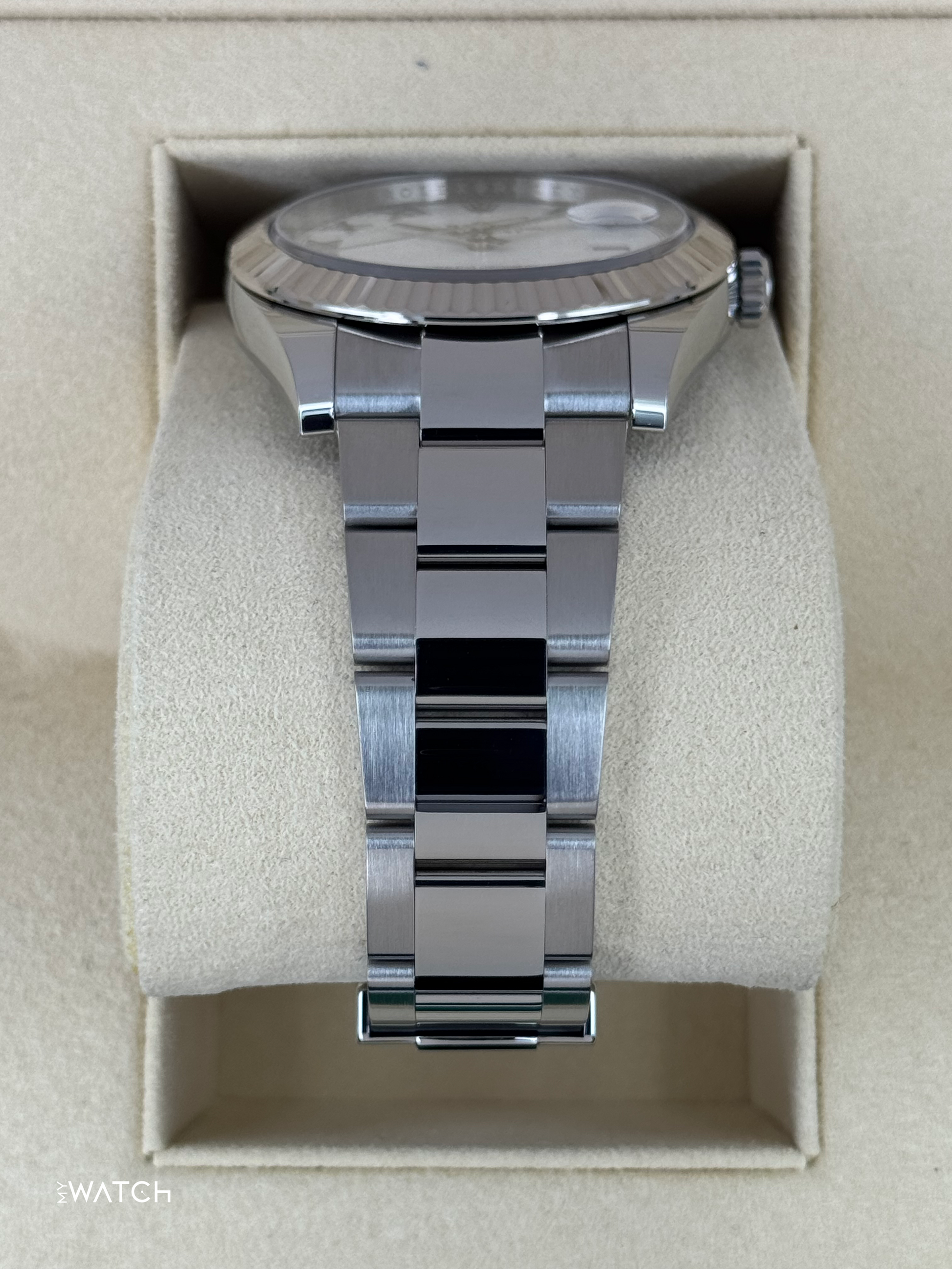 2019 Rolex Datejust 41mm 126334 Stainless Steel Oyster White Dial - MyWatchLLC