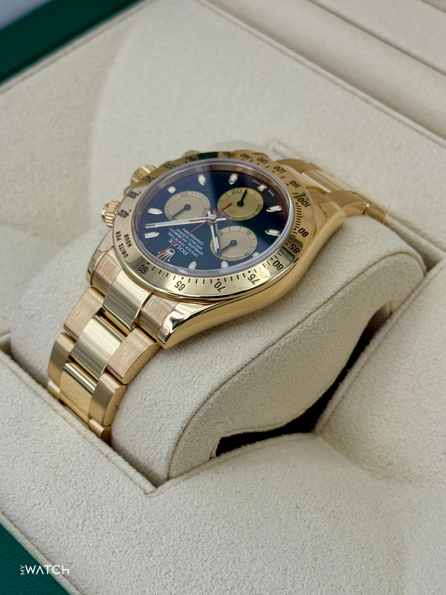 2015 Rolex Daytona "Paul Newman" 40mm 116528 Yellow Gold Black Dial - MyWatchLLC