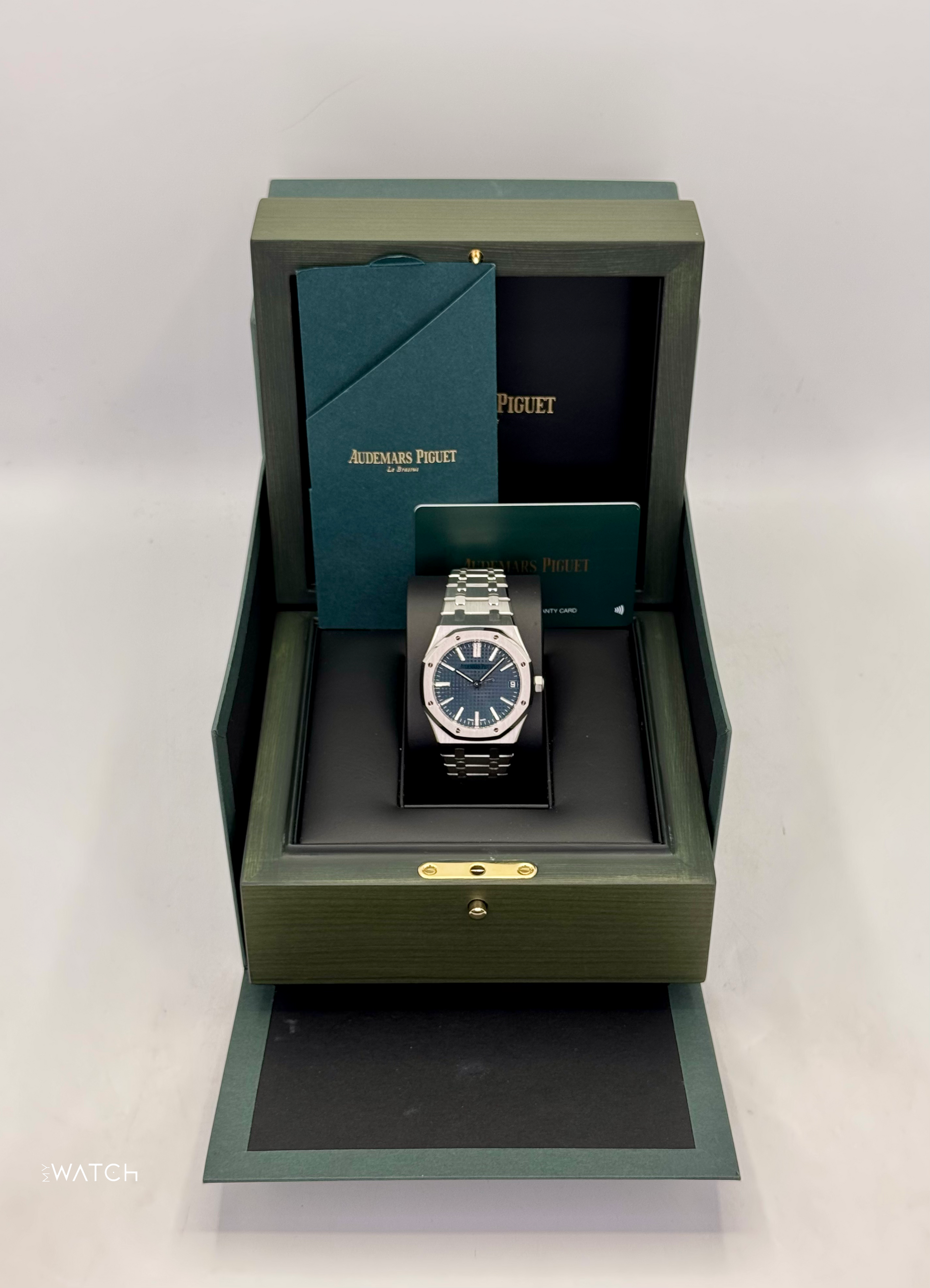 2023 Audemars Piguet Royal Oak 41mm 15510ST Stainless Steel Blue Dial - MyWatchLLC