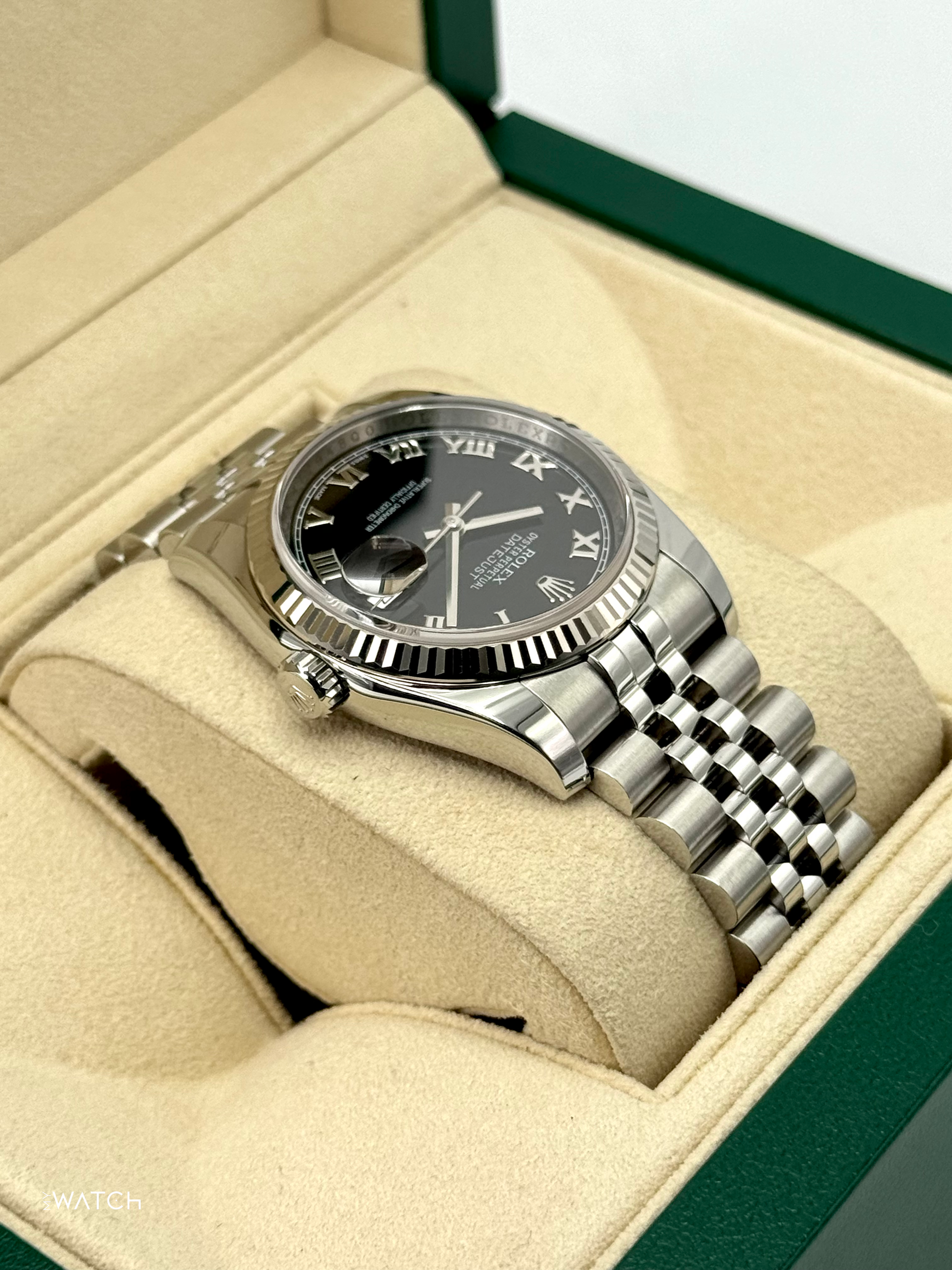 2016 Rolex Datejust 36mm 116234 Stainless Steel Jubilee Black Dial - MyWatchLLC