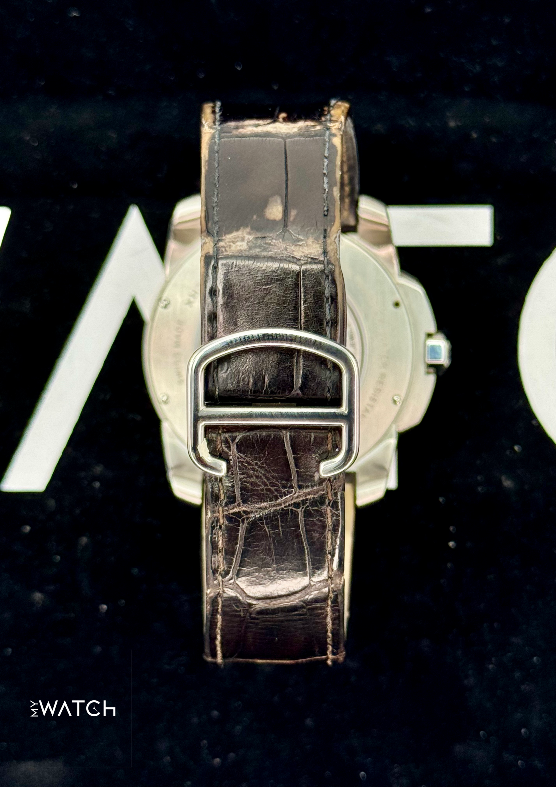 2012 Cartier Calibre De Cartier 42mm W7100051 Two-Tone Brown Dial - MyWatchLLC