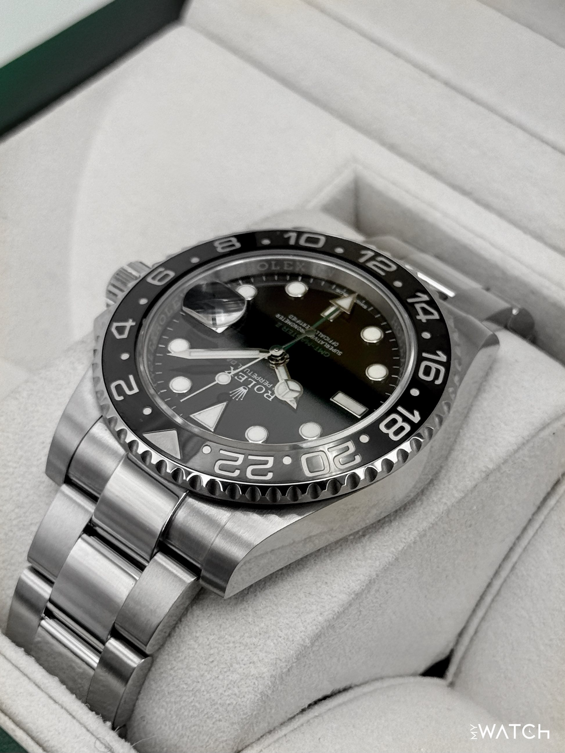 2018 Rolex GMT-Master II 40mm 116710LN Stainless Steel Black Dial - MyWatchLLC